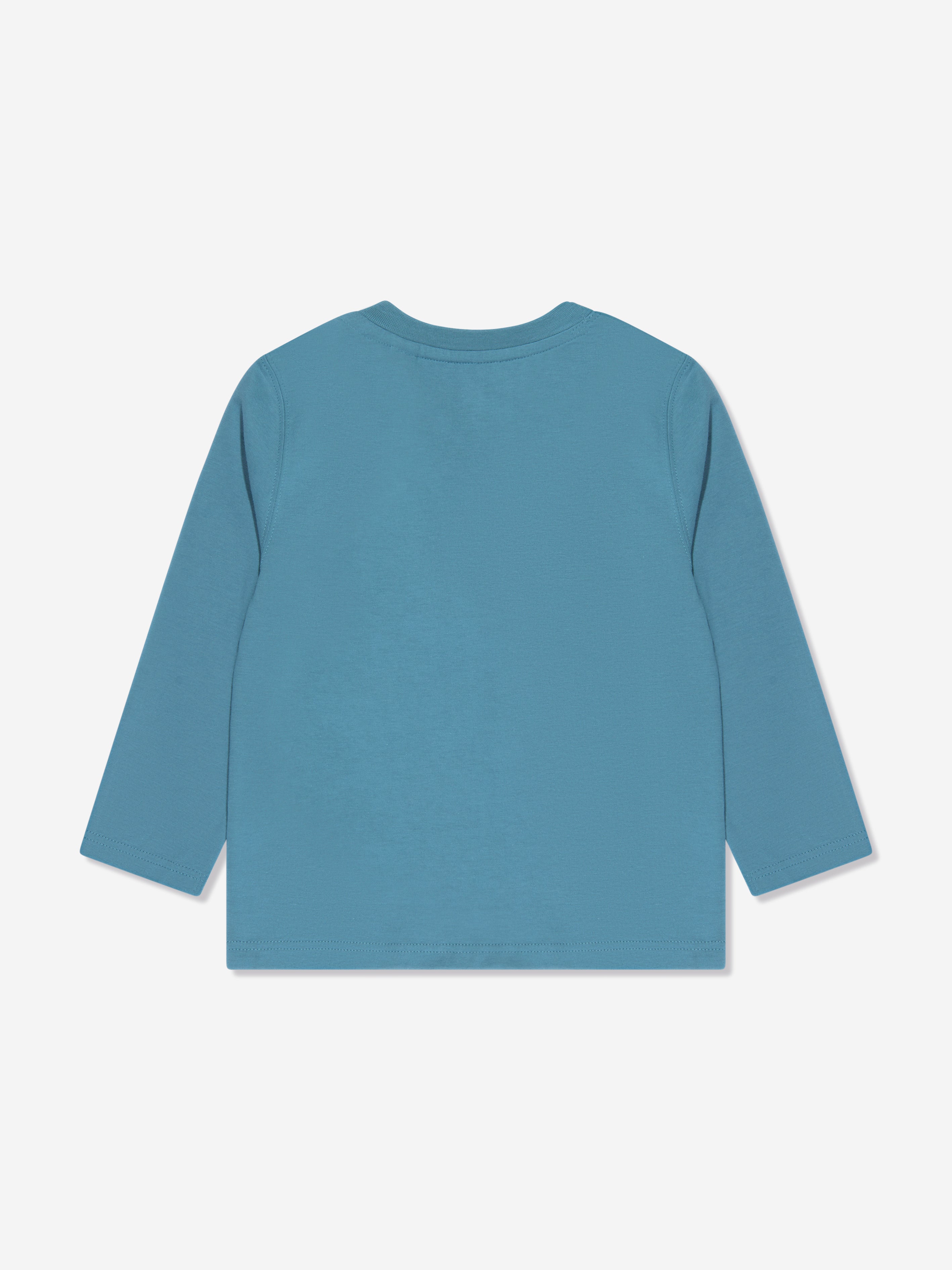 Timberland Baby Boys Long Sleeve Logo T-Shirt in Blue