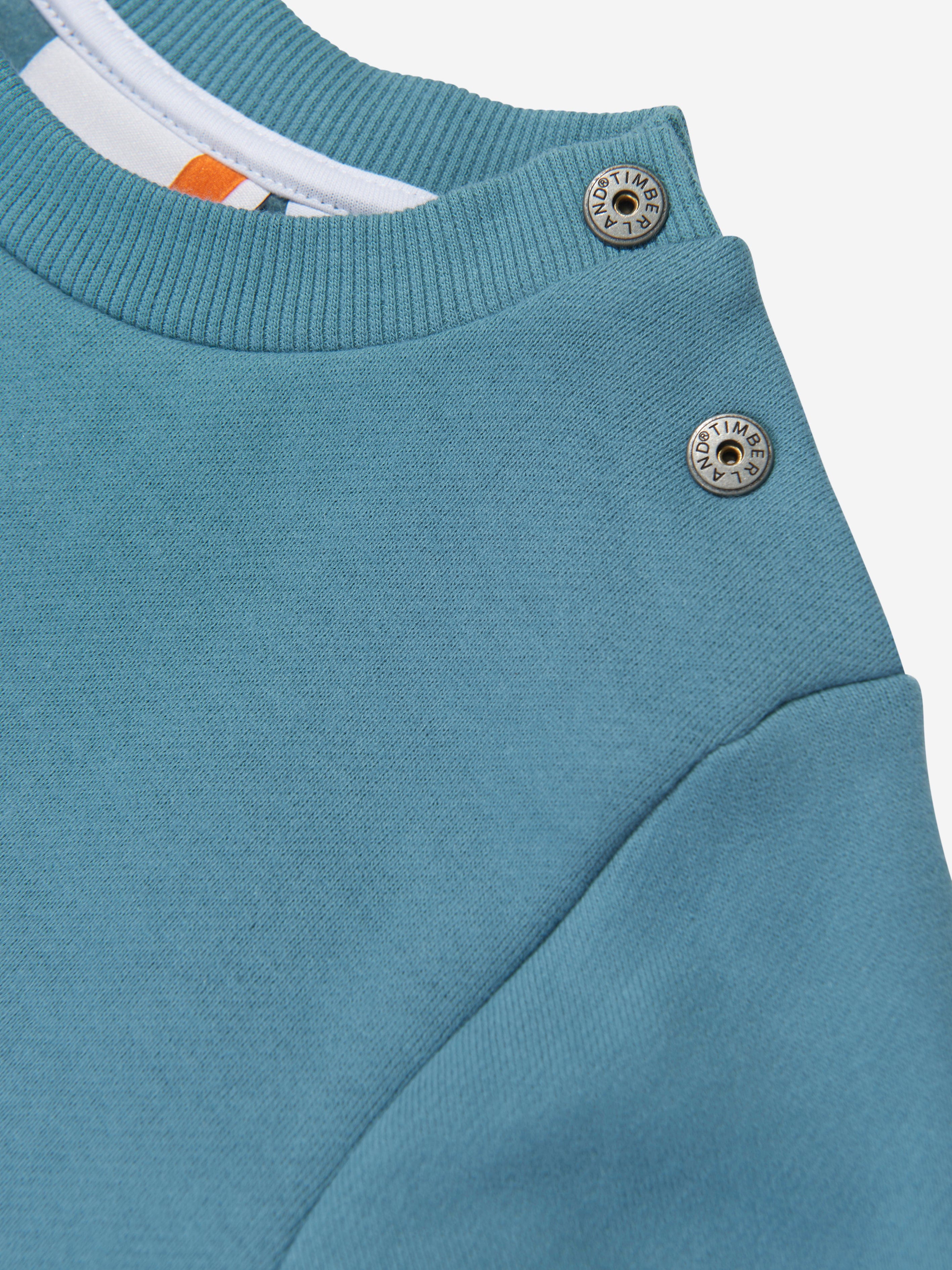 Timberland Baby Boys Logo Sweatshirt in Blue