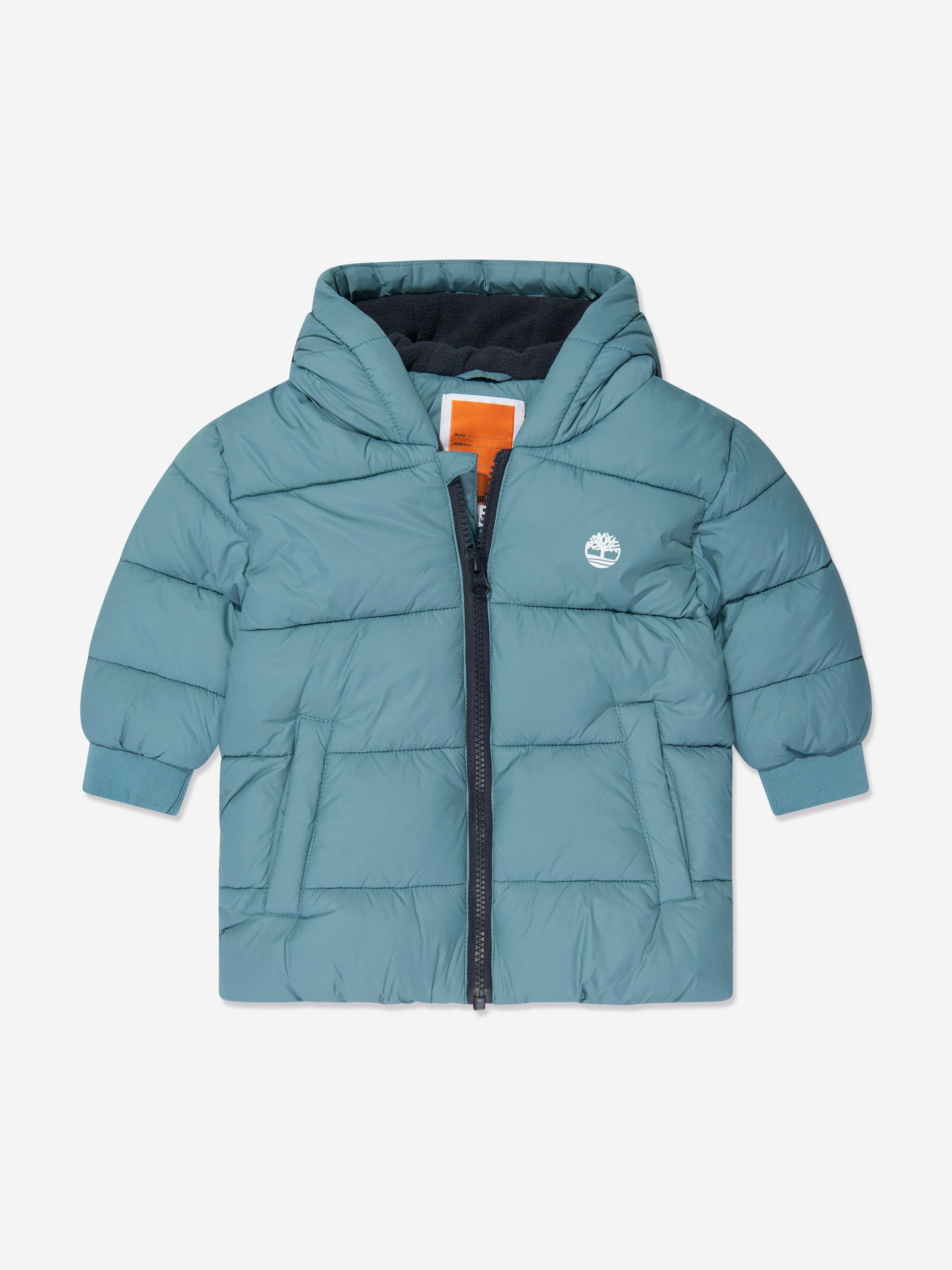 Timberland Baby Boys Puffer Jacket in Blue