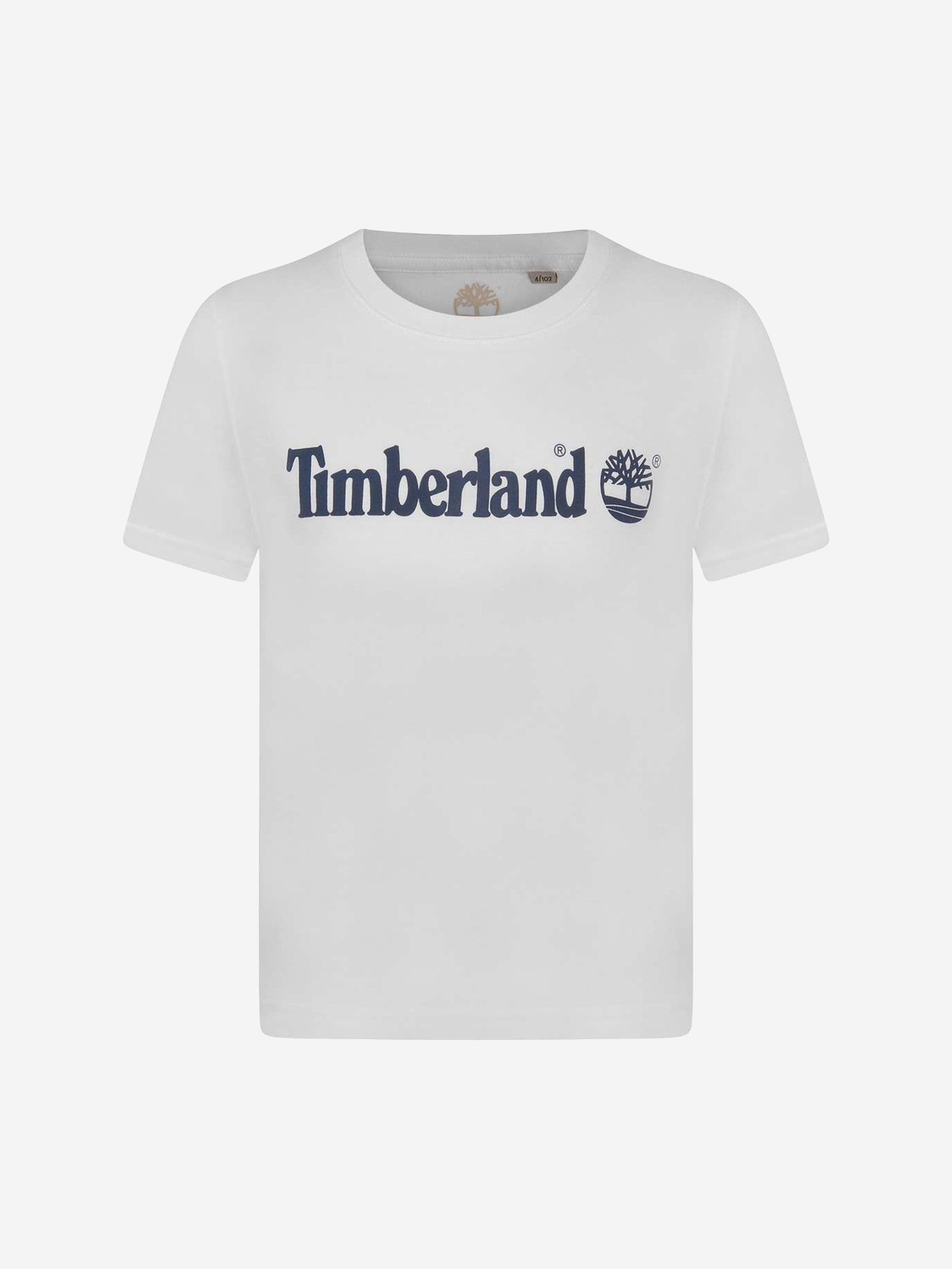 Timberland Boys Organic Cotton Jersey Logo T-Shirt