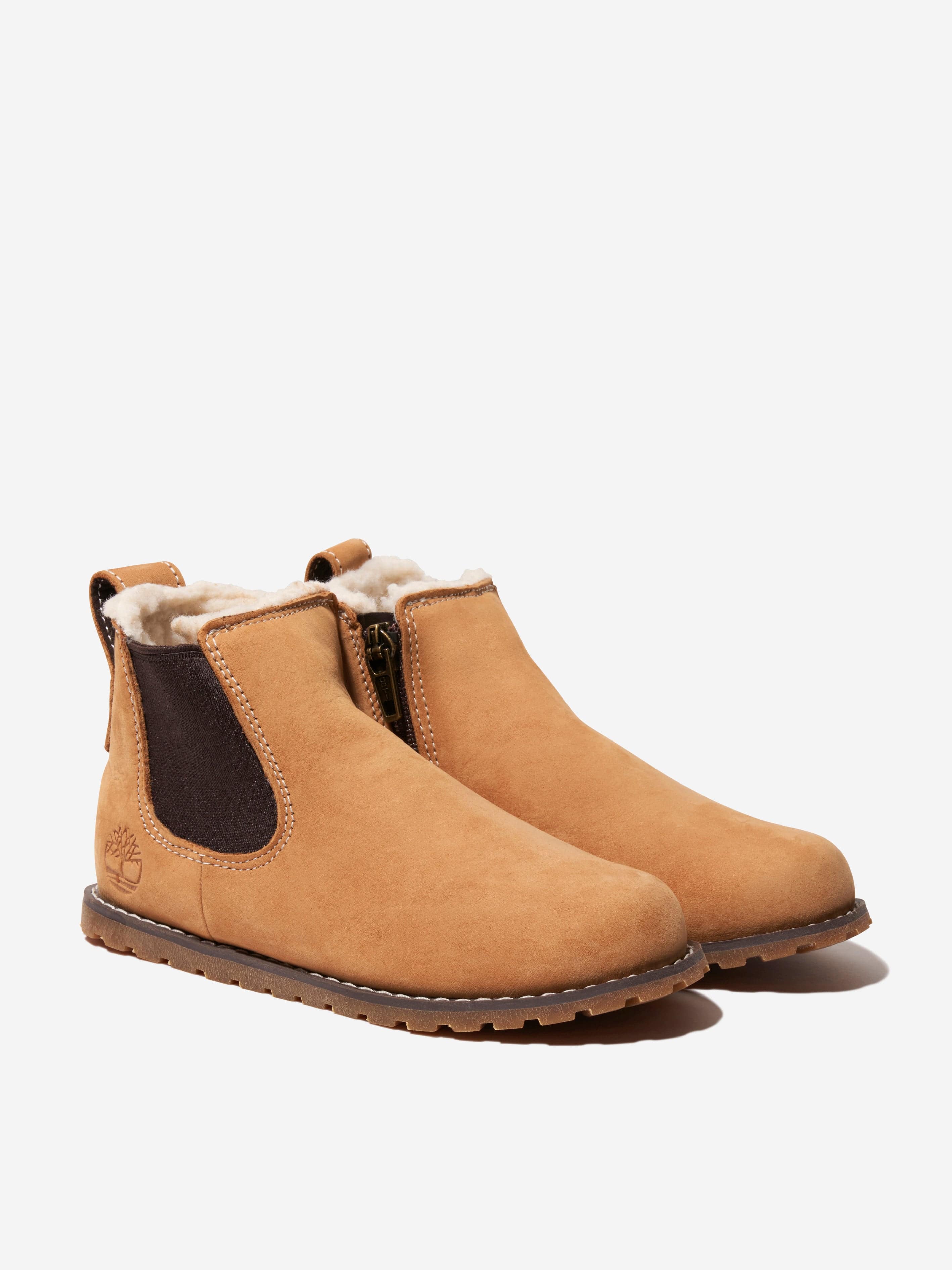 Timberland Kids Nubuck Pokey Pine Chelsea Boots