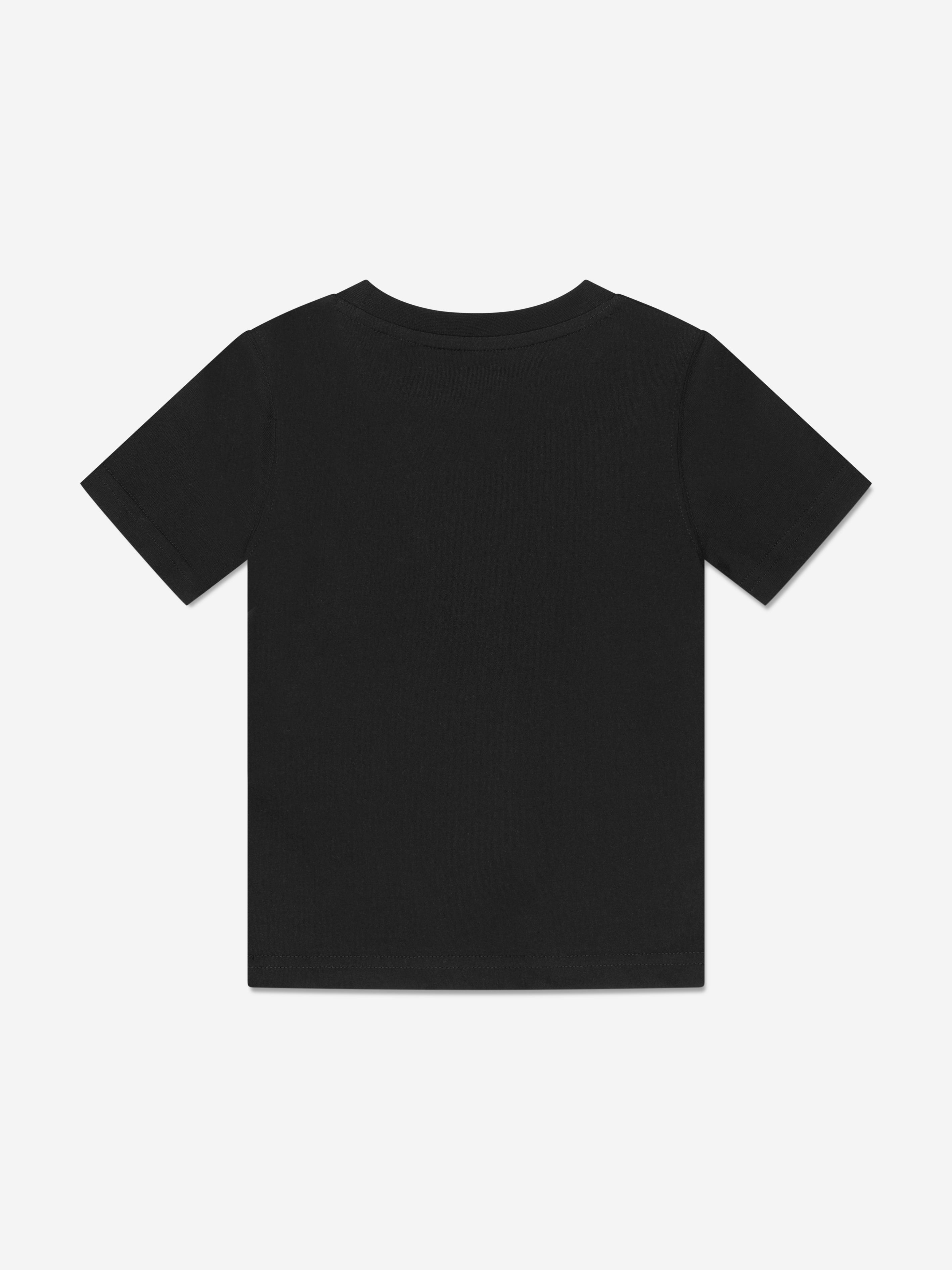 Timberland Boys Organic Cotton Logo T-Shirt in Black