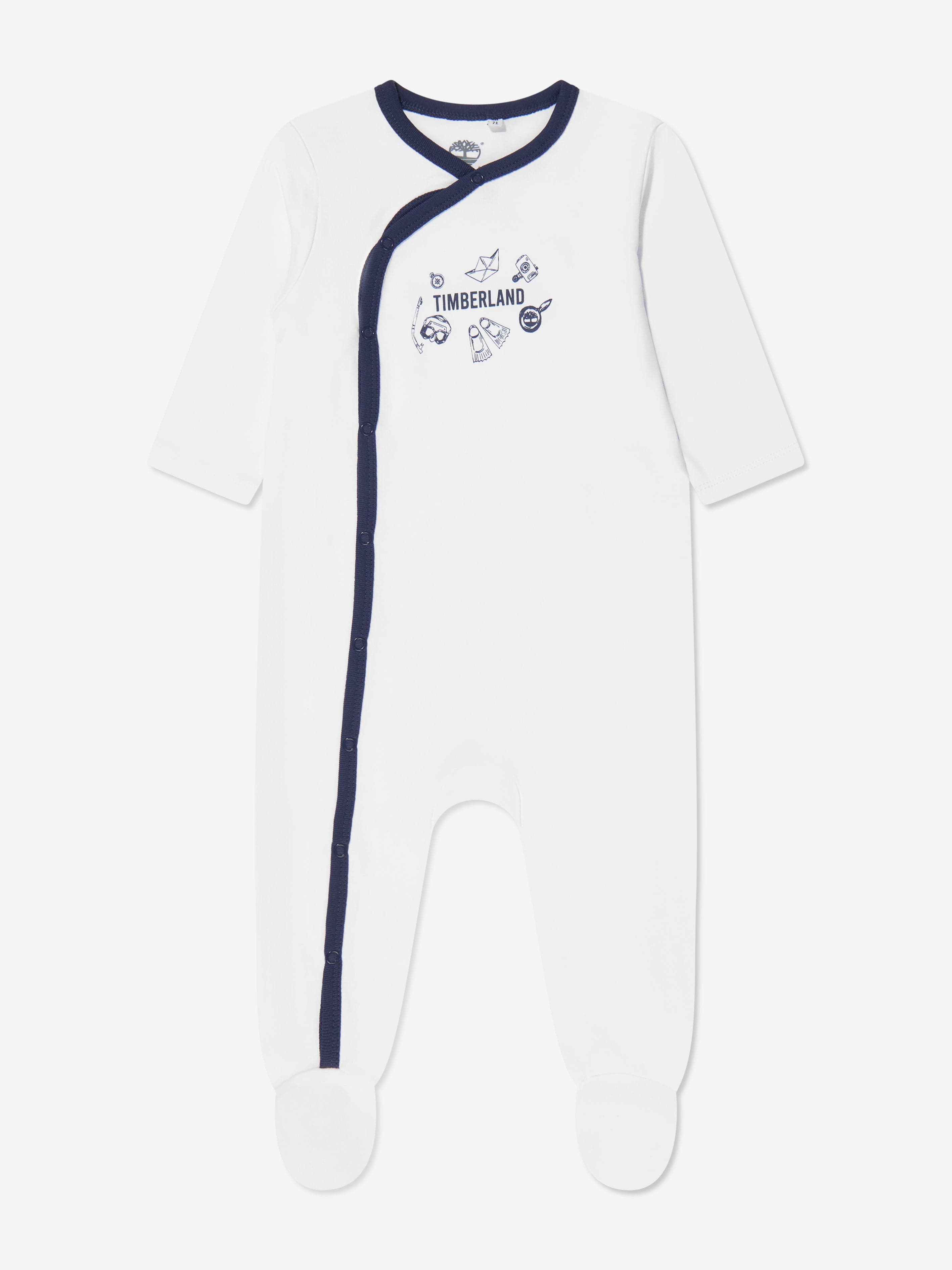 Timberland Baby Boys Bodysuit And Babygrow Set in White