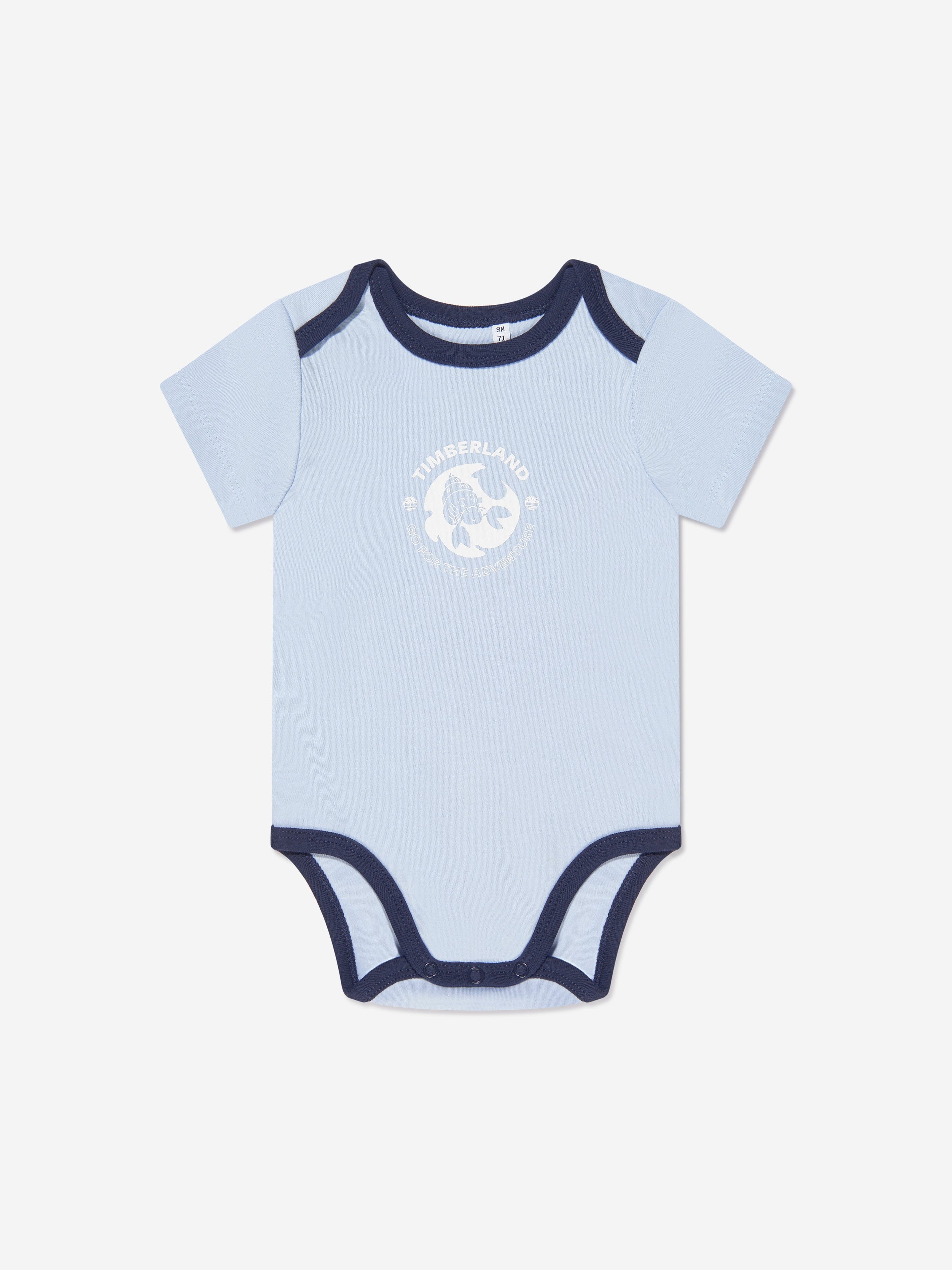 Timberland Baby Boys Bodysuit And Babygrow Set in White