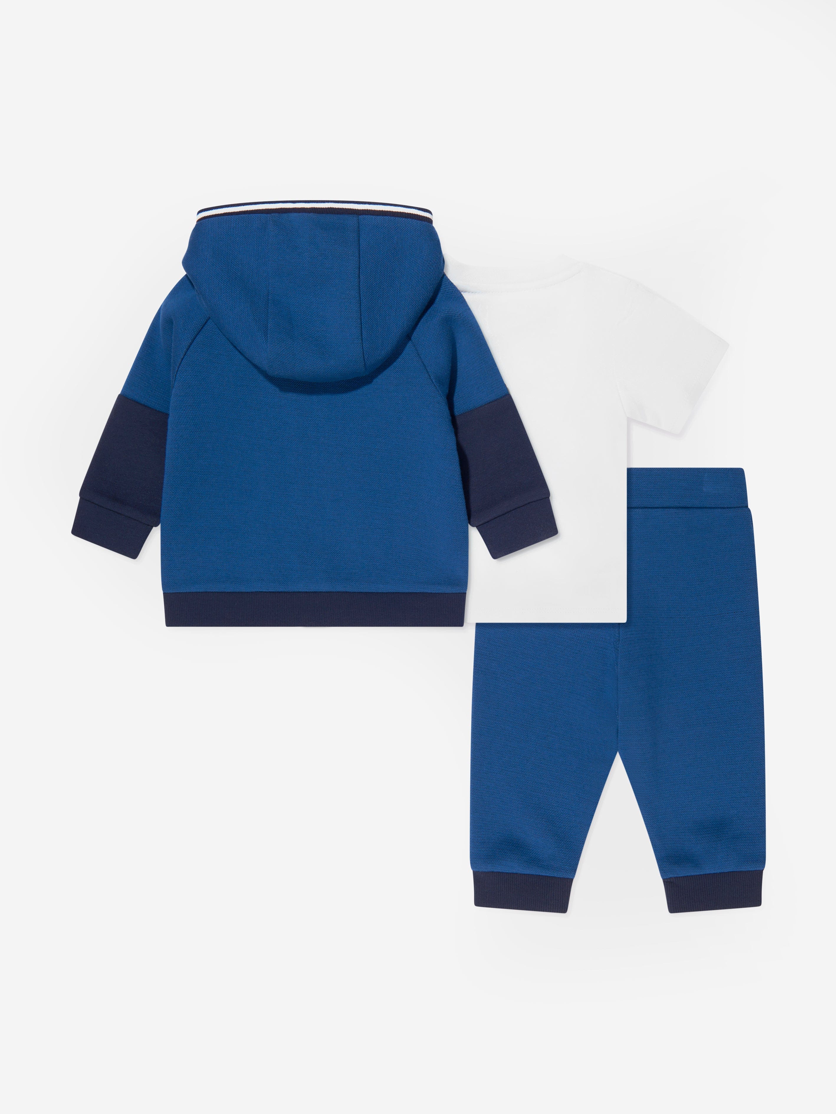 Timberland Baby Boys 3 Piece Tracksuit Set in Blue