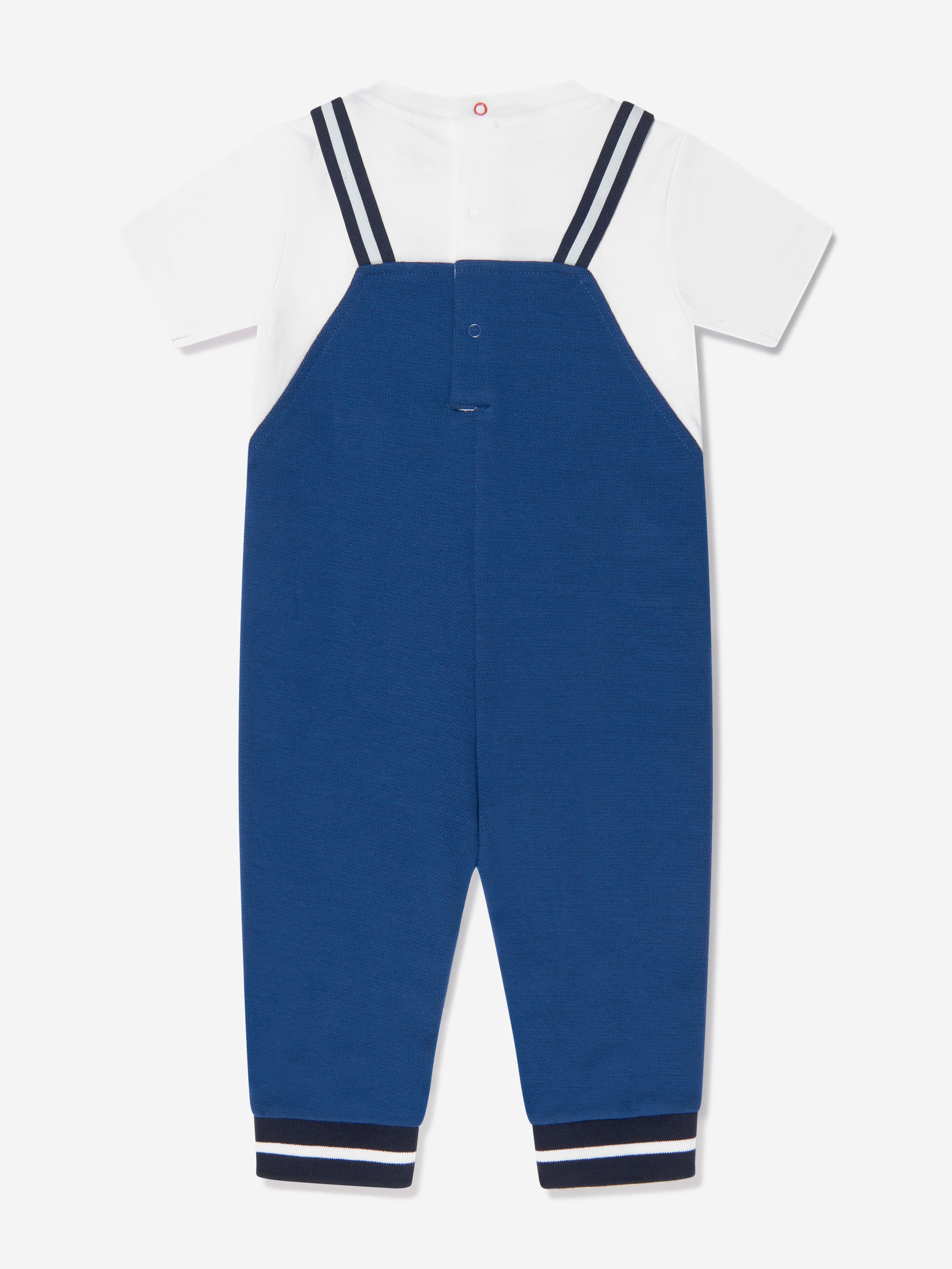 Timberland Baby Boys 2 in 1 Effect Romper in Blue