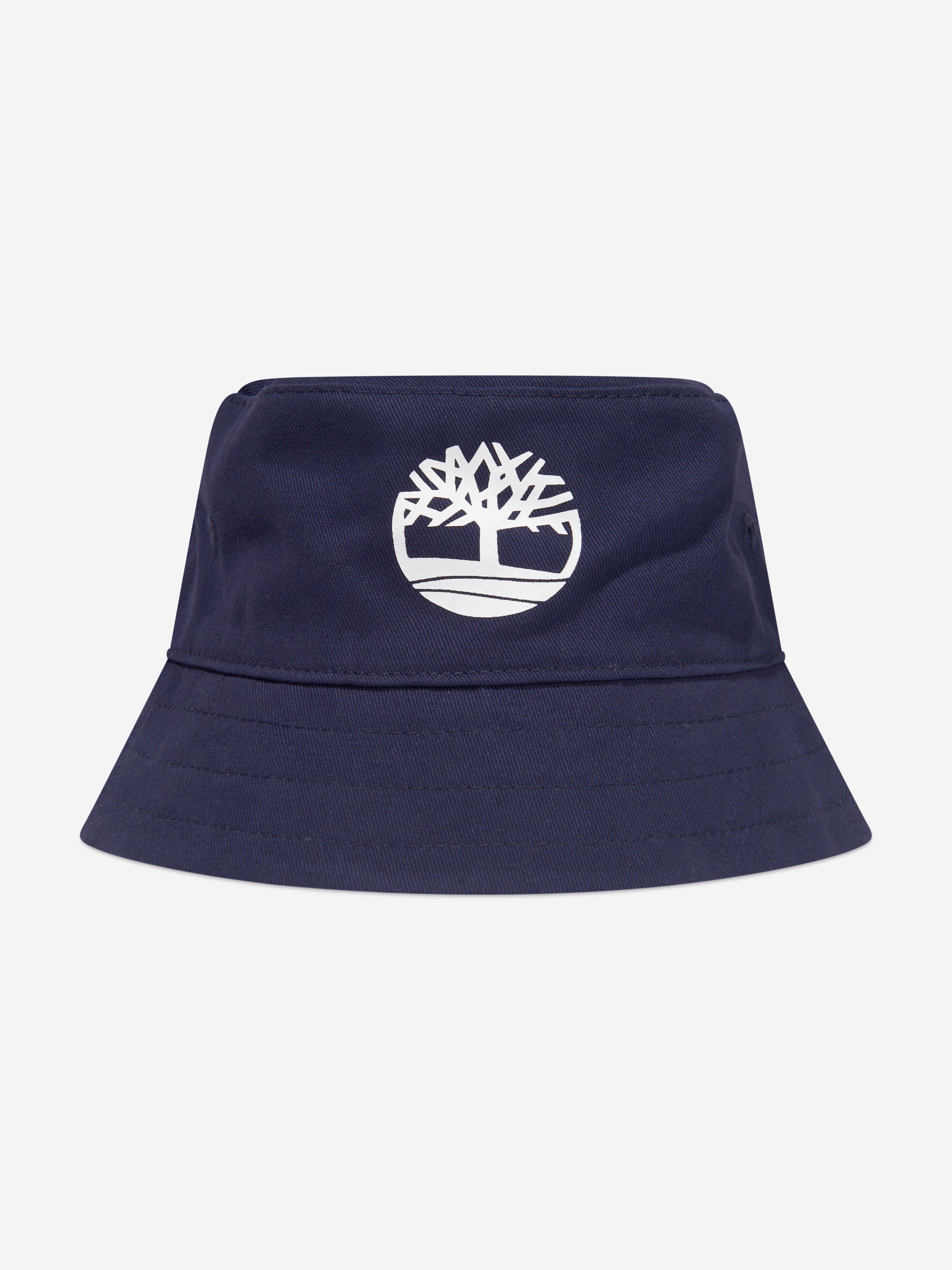 Timberland Baby Boys Reversible Bucket Hat in Navy