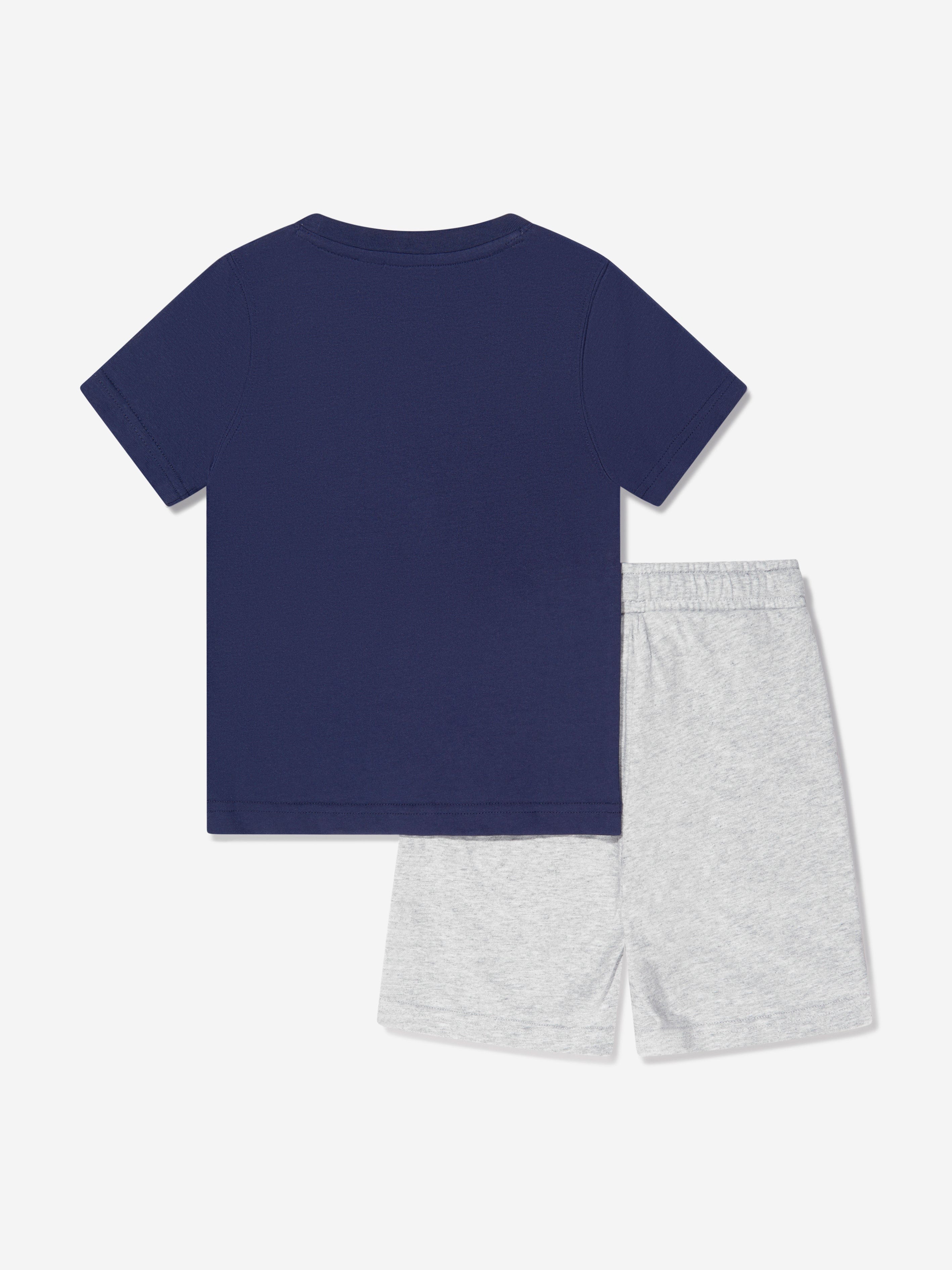 Timberland Boys Organic Cotton T-Shirt And Shorts Set in Navy