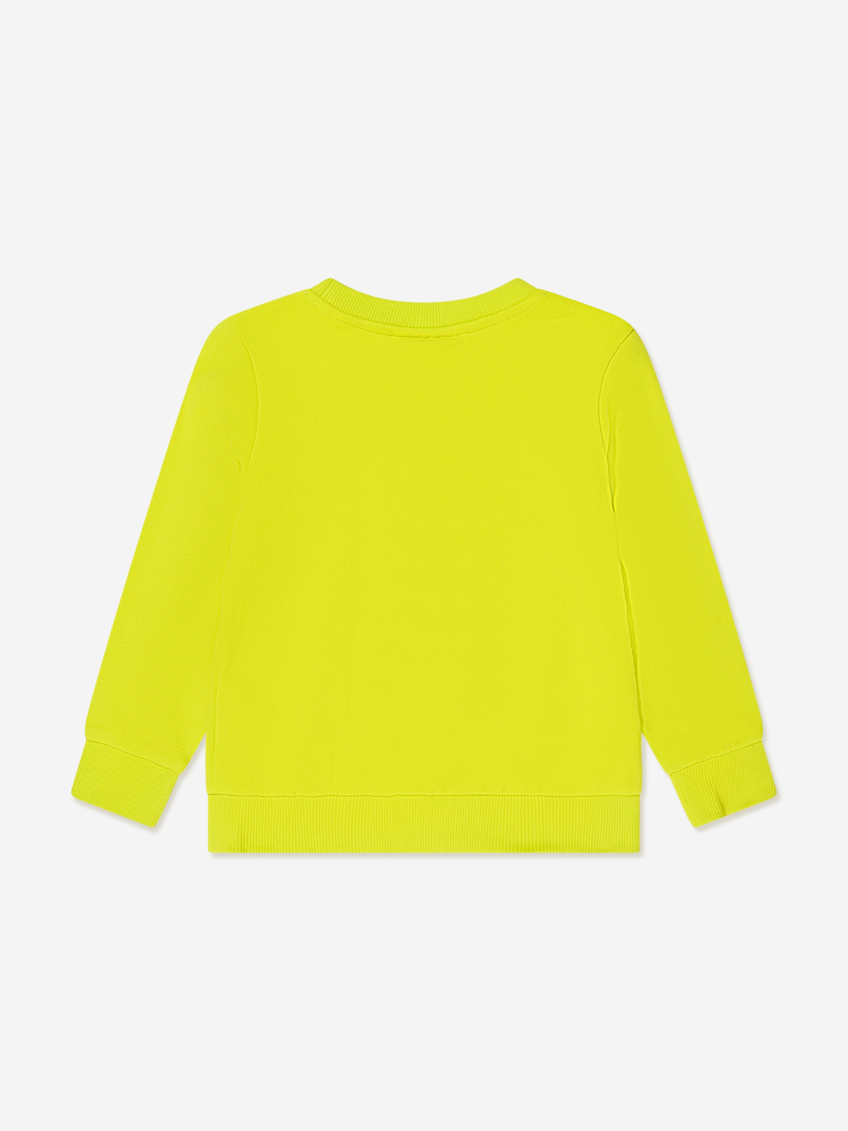 Timberland Boys Organic Cotton Sweatshirt in Lime