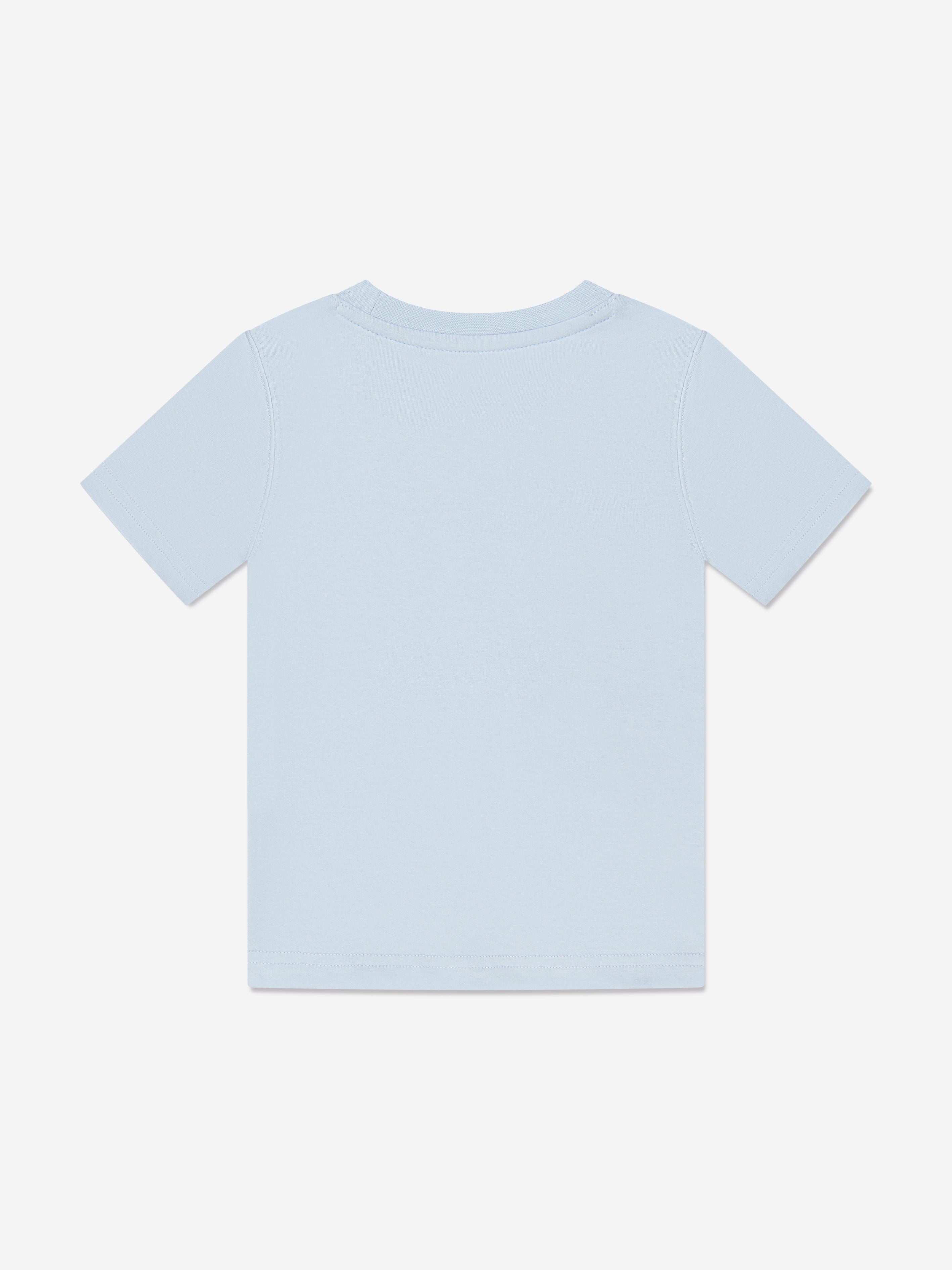 Timberland Boys Organic Cotton Logo T-Shirt in Blue