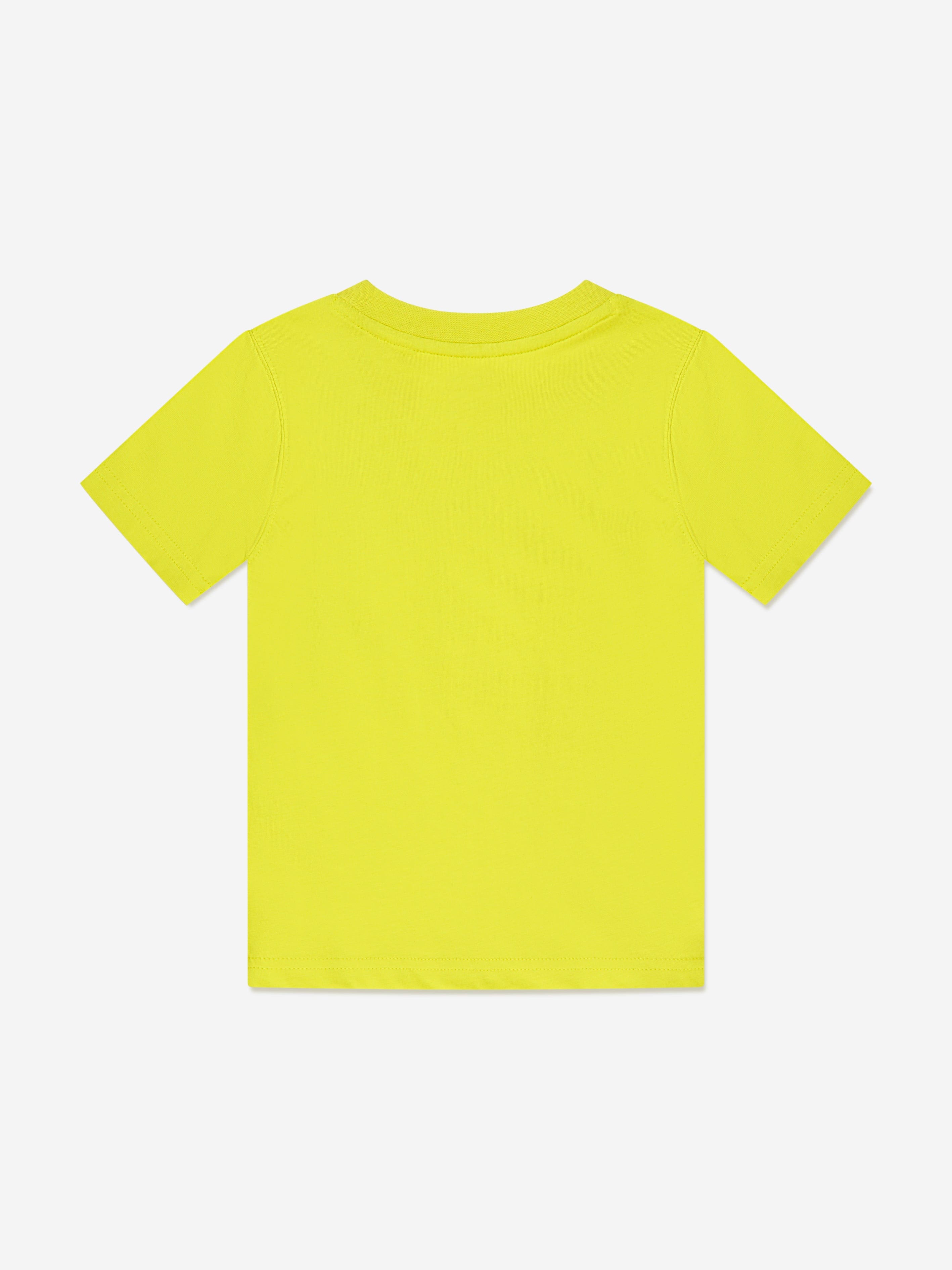 Timberland Boys Organic Cotton Logo T-Shirt in Lime