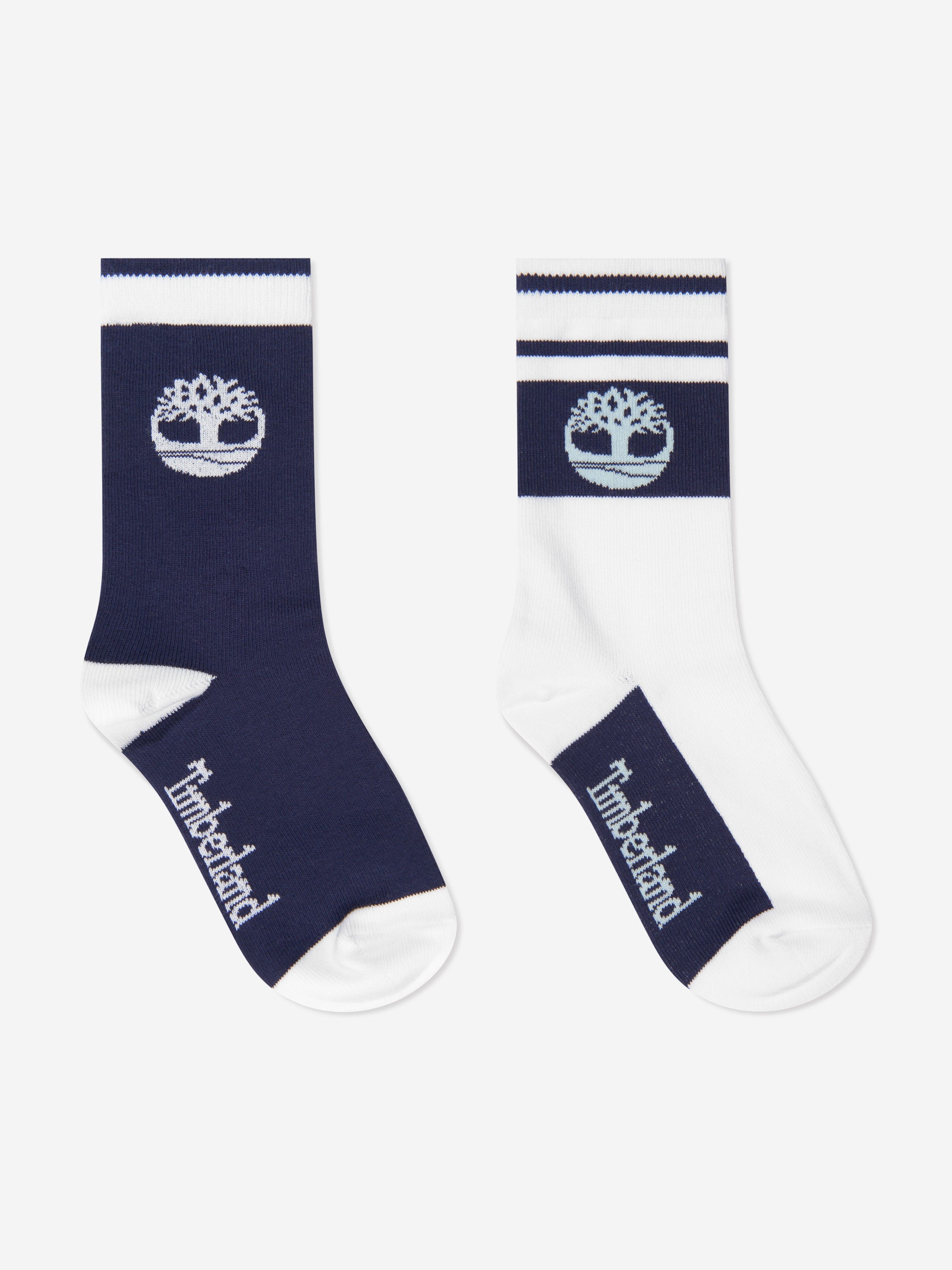 Timberland Boys Socks Set in Navy (2 Pairs)