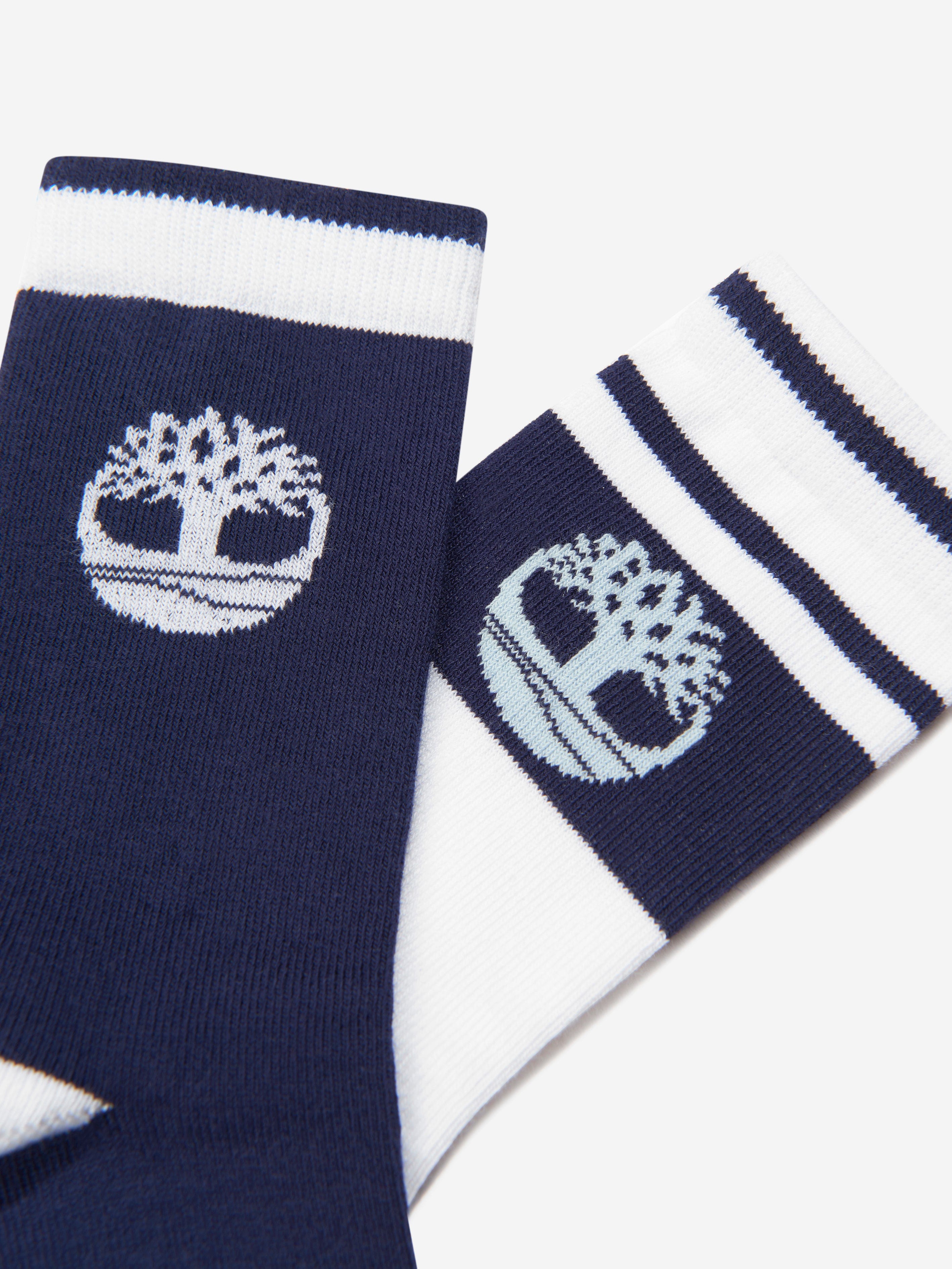 Timberland Boys Socks Set in Navy (2 Pairs)