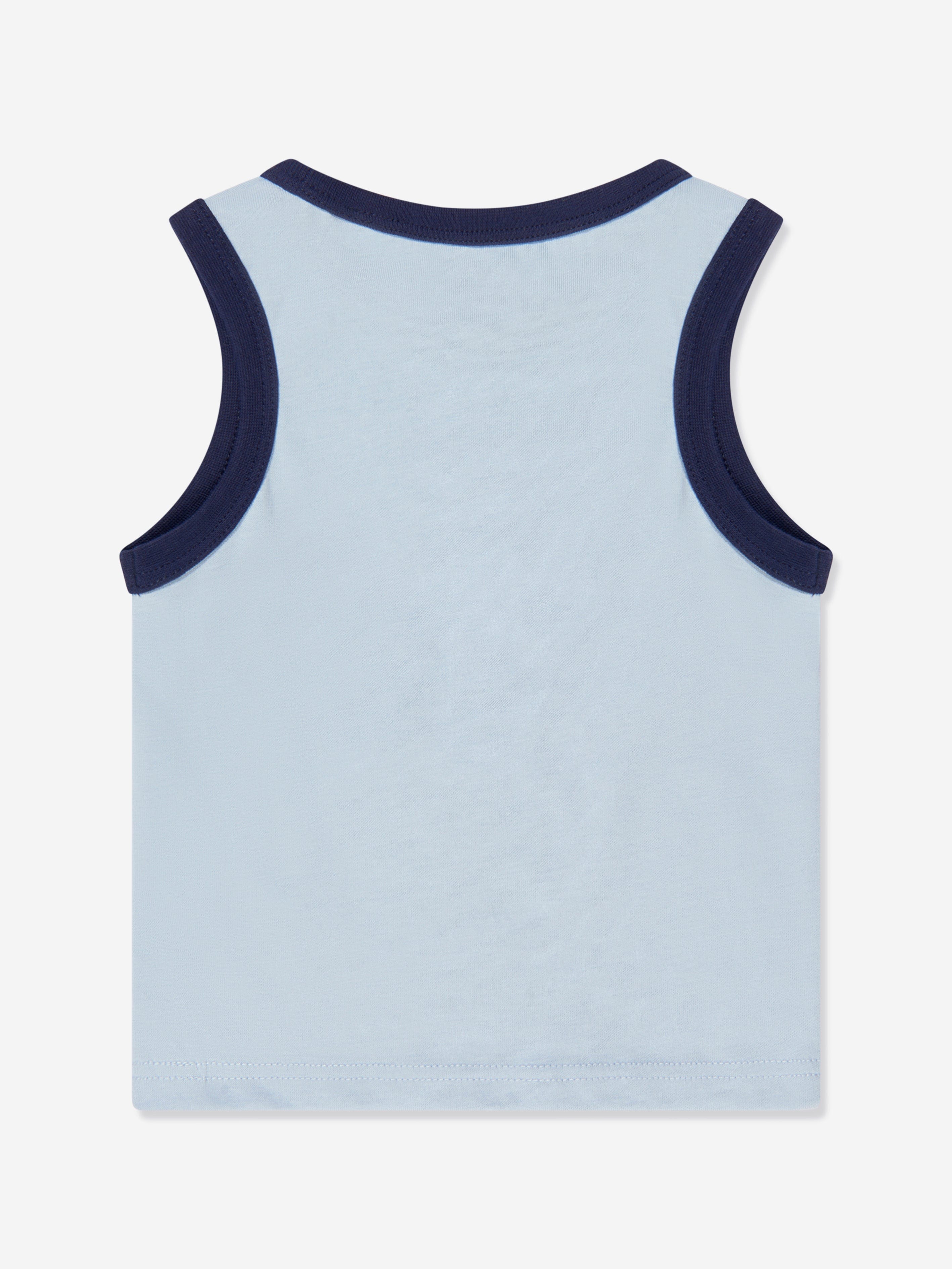 Timberland Baby Boys Organic Cotton Vest Top in Blue