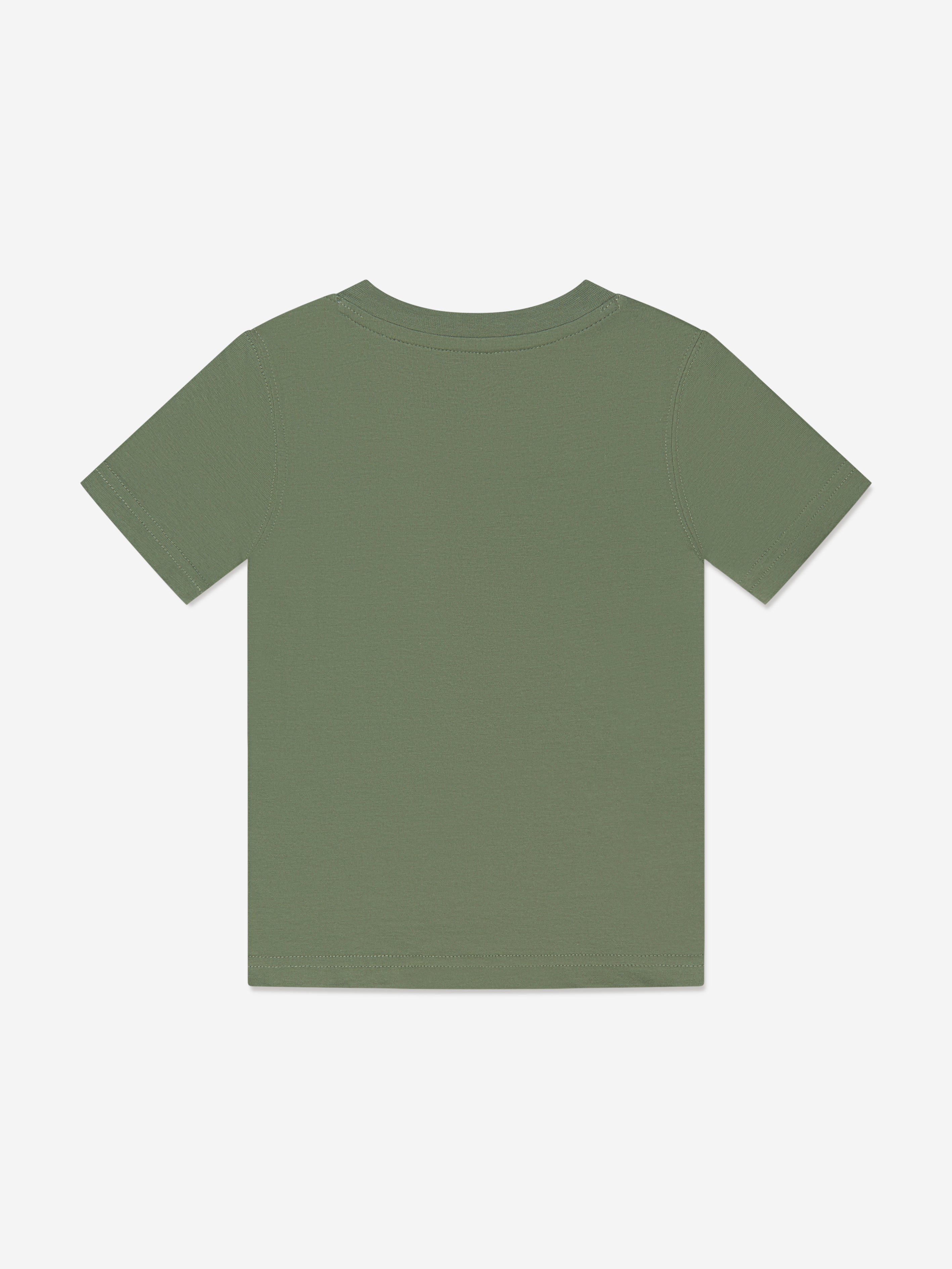 Timberland Boys Organic Cotton Logo T-Shirt in Green