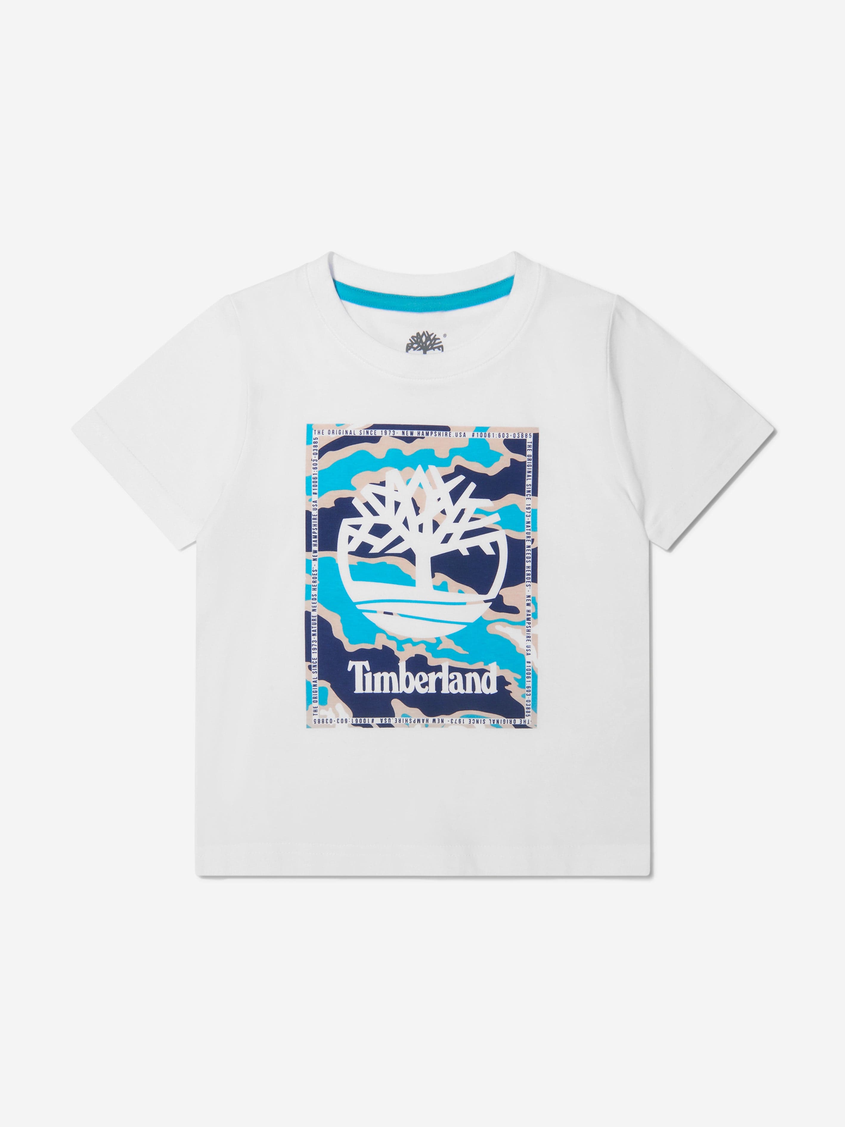 Timberland Boys Organic Cotton Jersey Logo T-Shirt