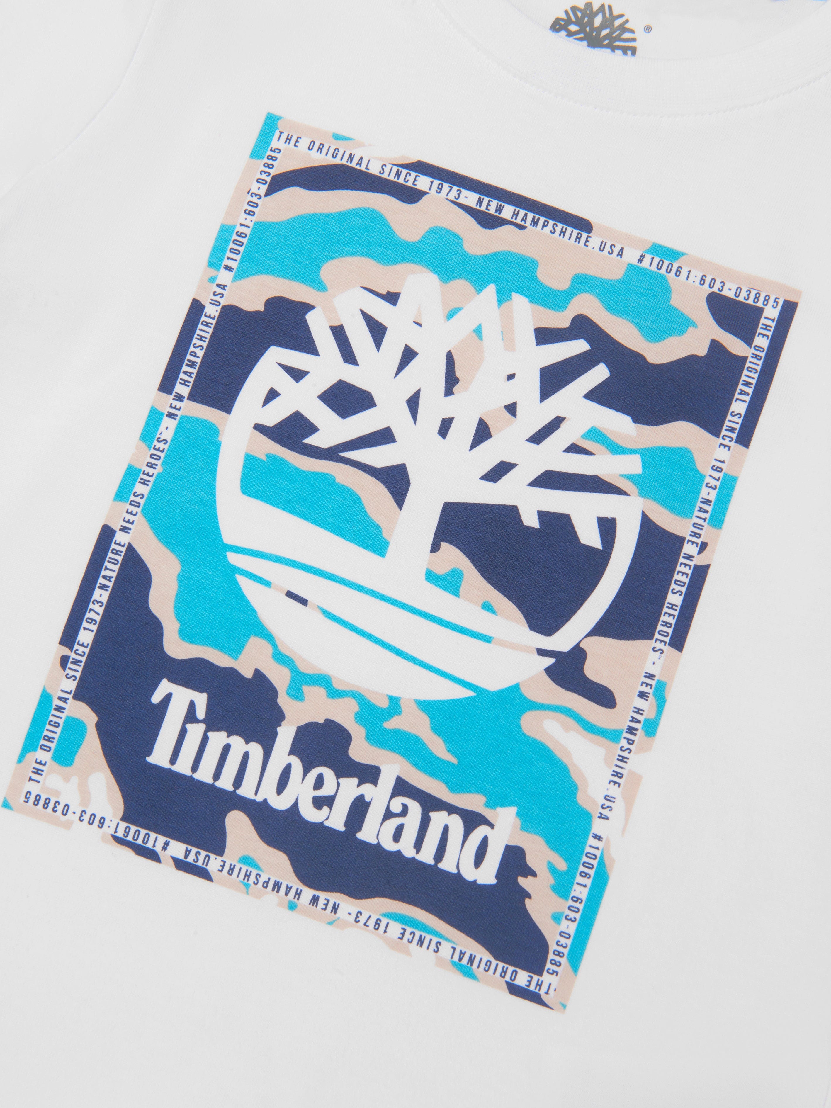 Timberland Boys Organic Cotton Jersey Logo T-Shirt