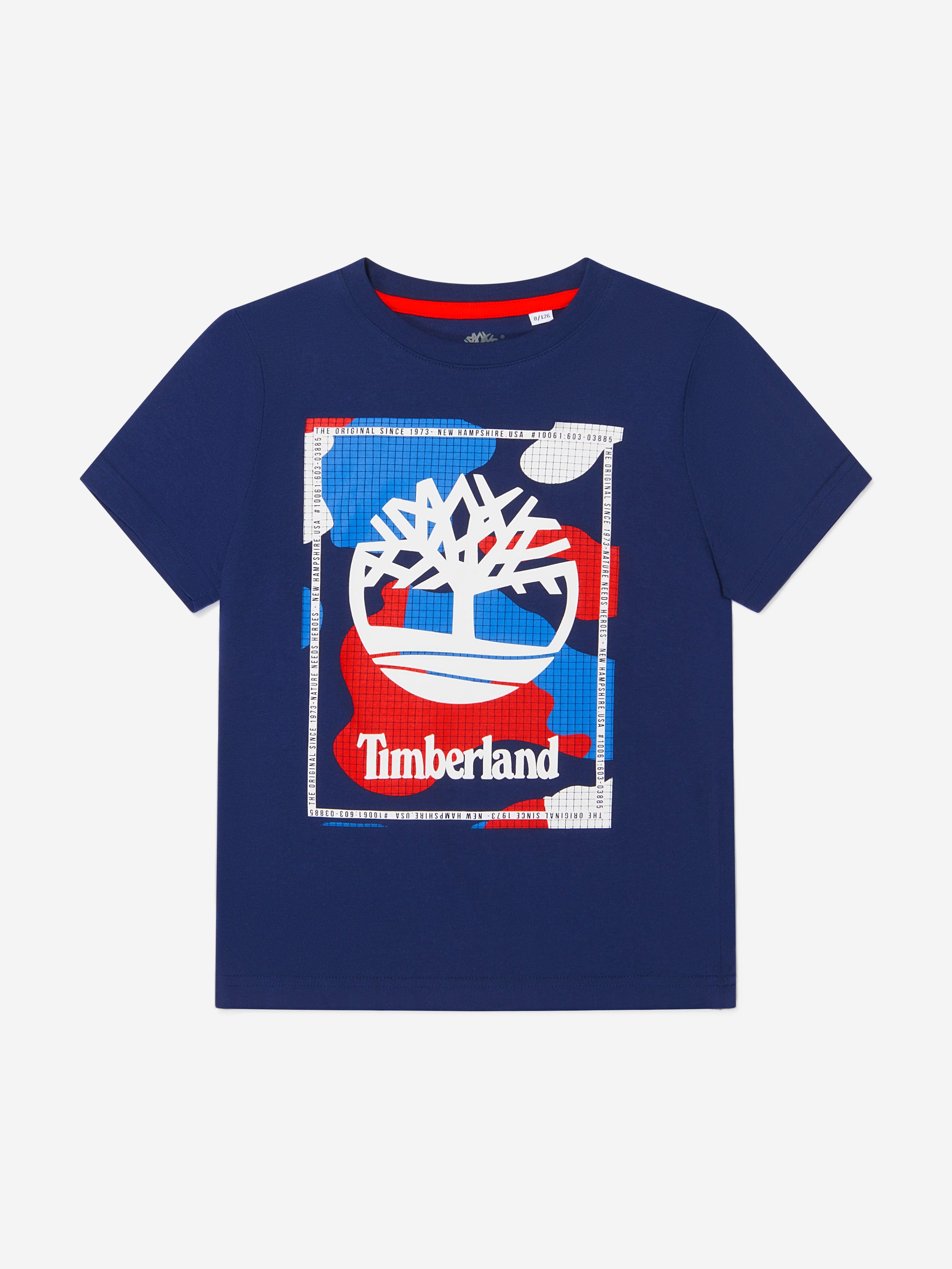 Timberland Boys Organic Cotton Jersey Logo T-Shirt