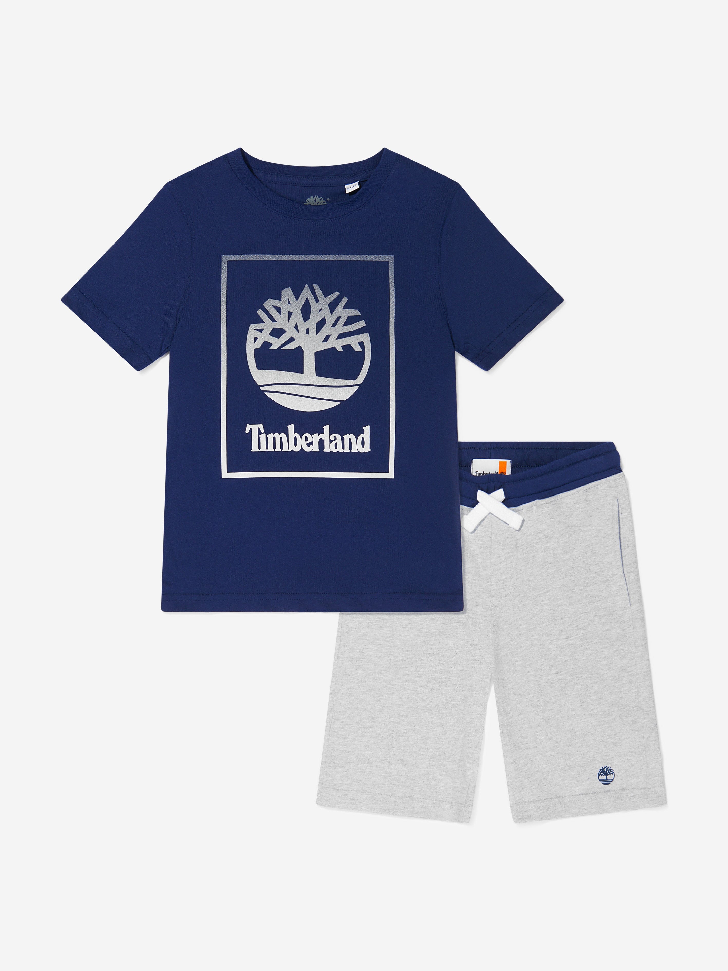 Timberland Boys Organic Cotton T-Shirt And Shorts Set