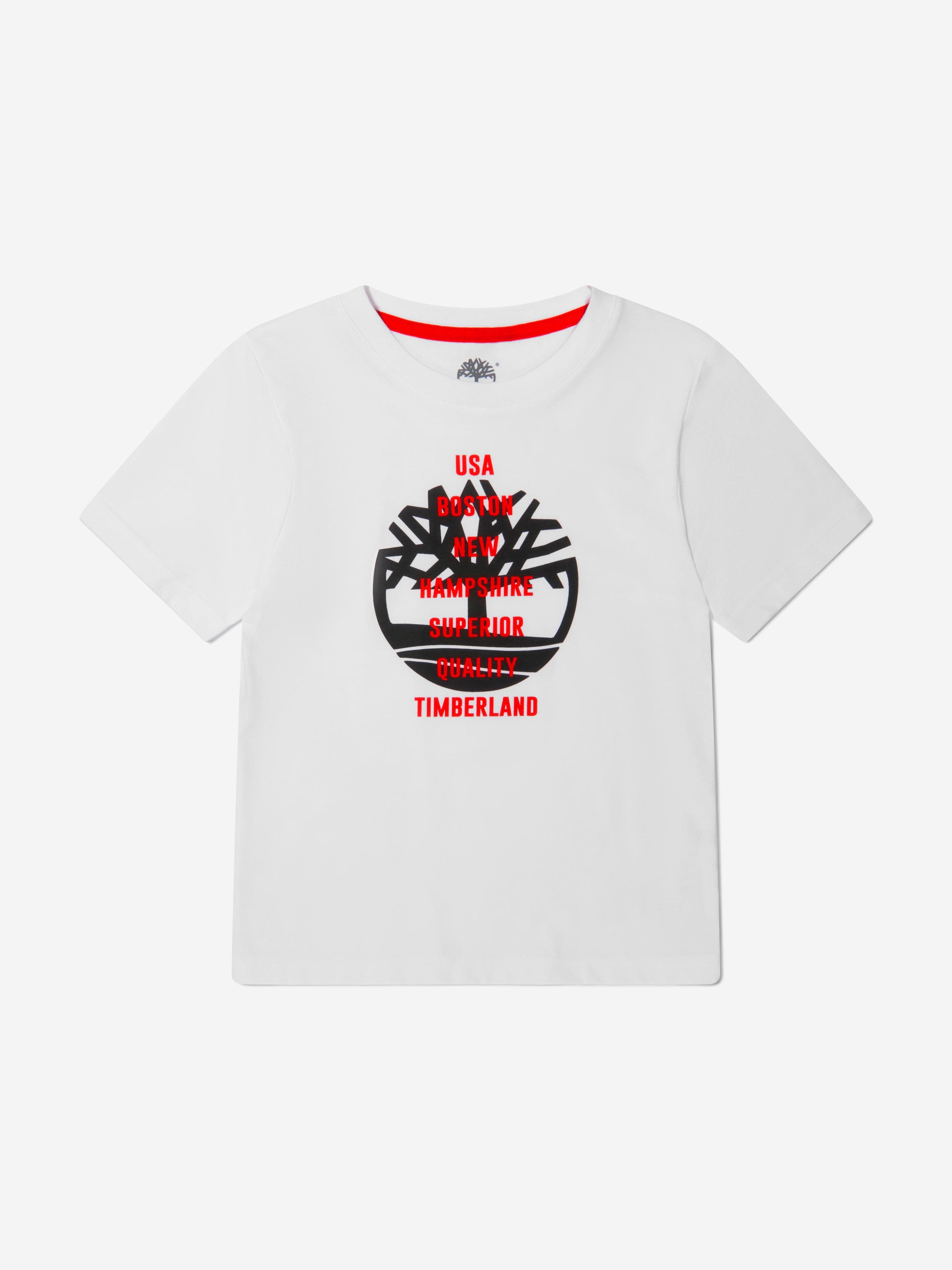 Timberland Boys Organic Cotton Jersey Logo T-Shirt