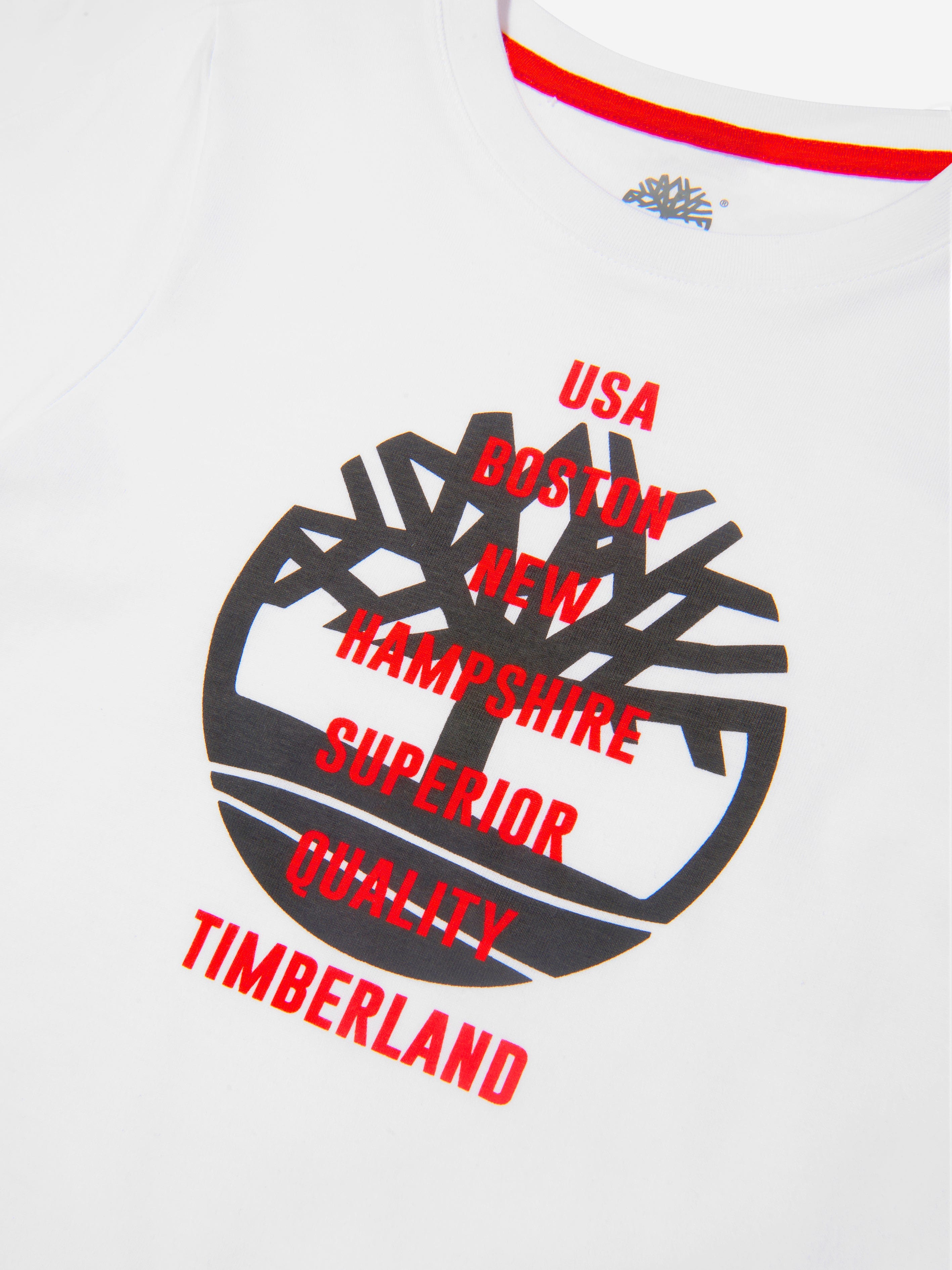 Timberland Boys Organic Cotton Jersey Logo T-Shirt