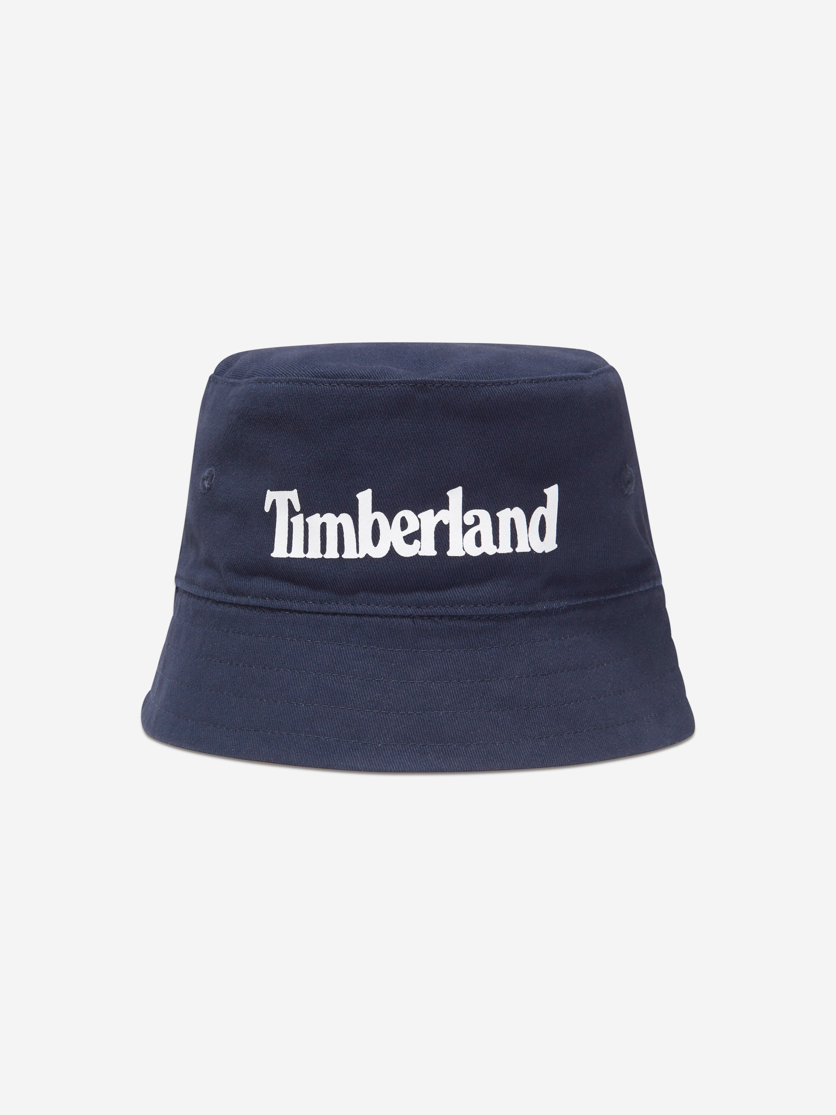 Timberland Baby Boys Reversible Bucket Hat in Navy