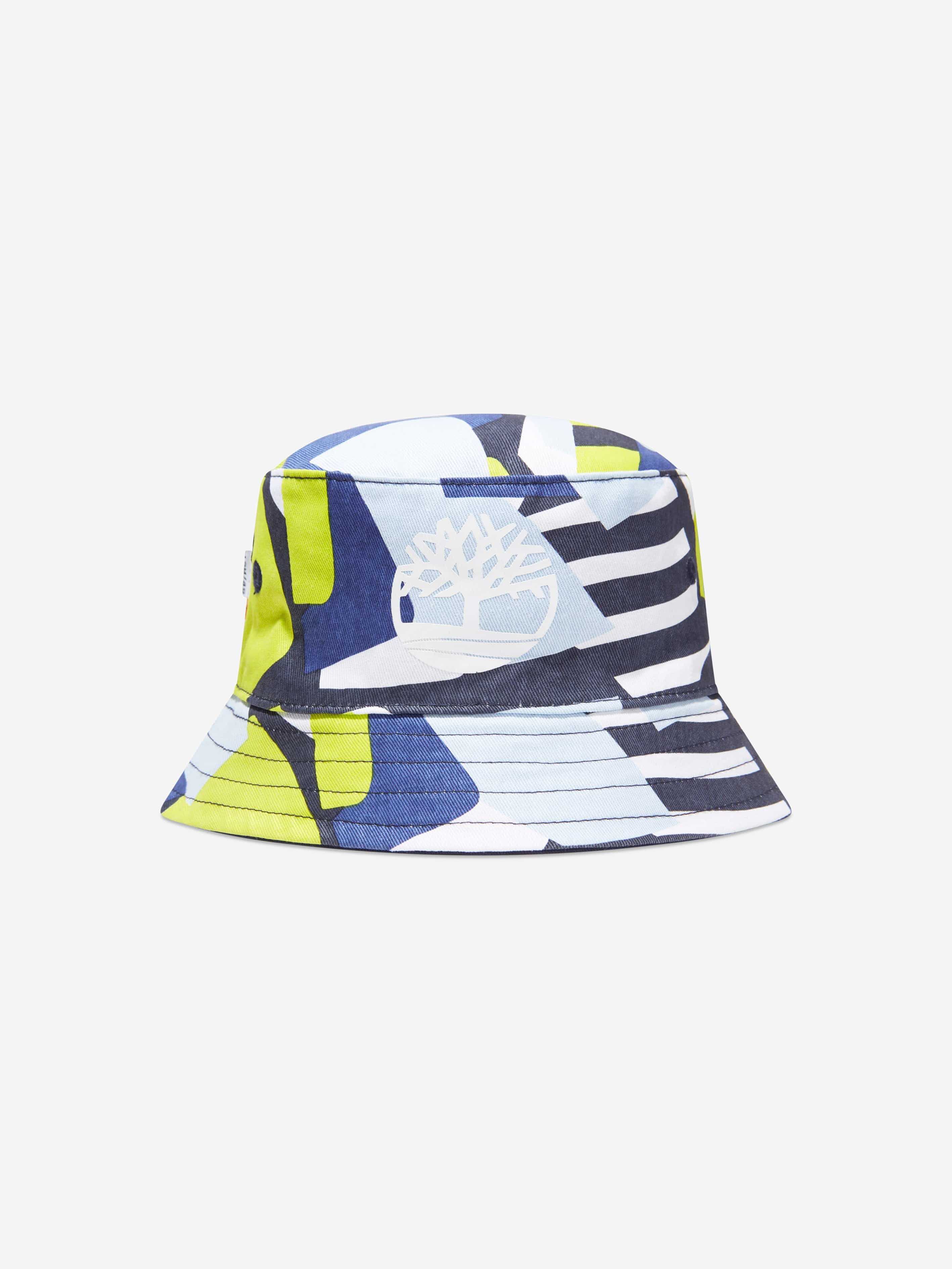 Timberland Baby Boys Reversible Bucket Hat in Navy