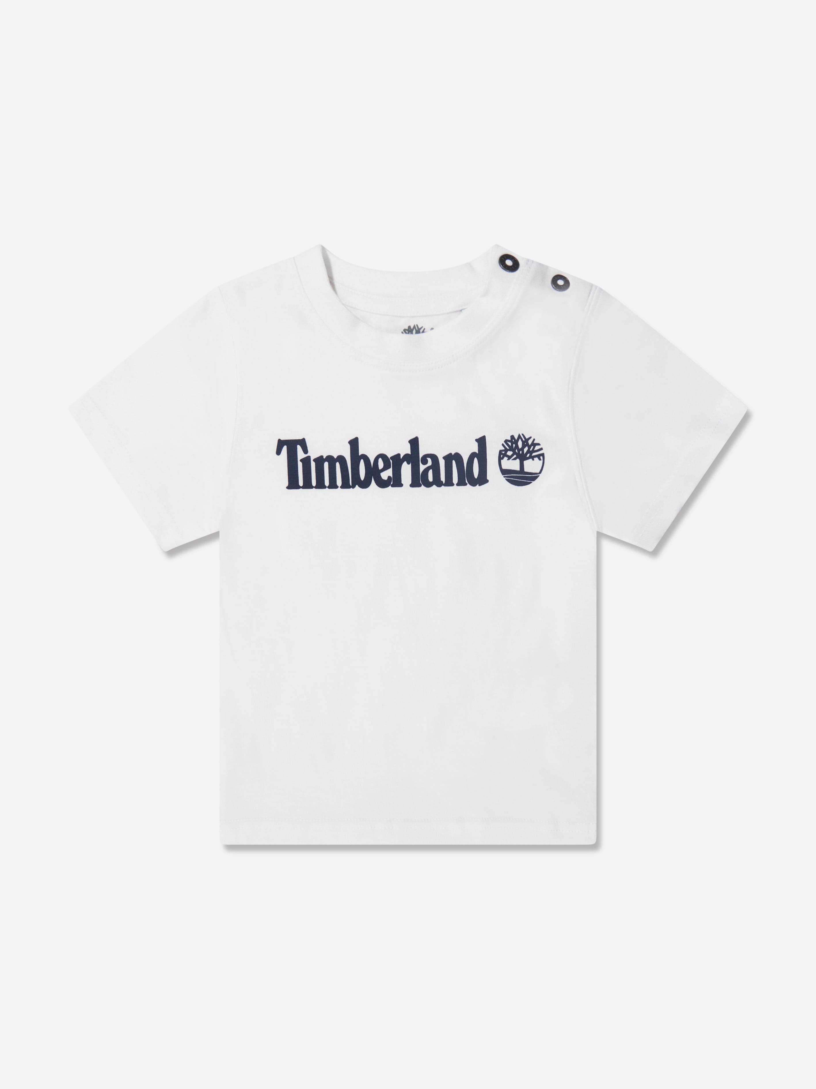 Timberland Baby Boys Organic Cotton T-Shirt in White