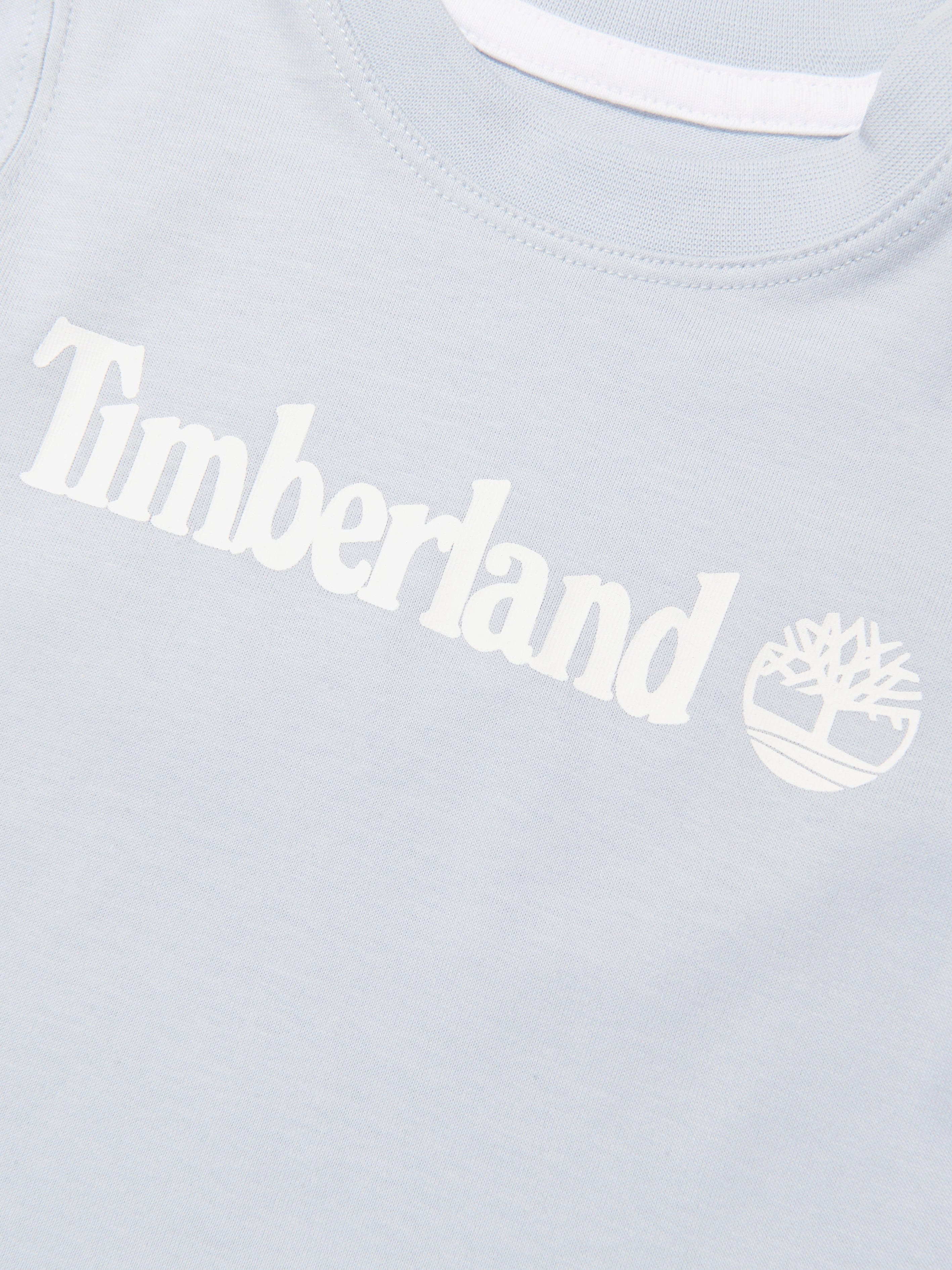 Timberland Baby Boys Organic Cotton T-Shirt in Blue