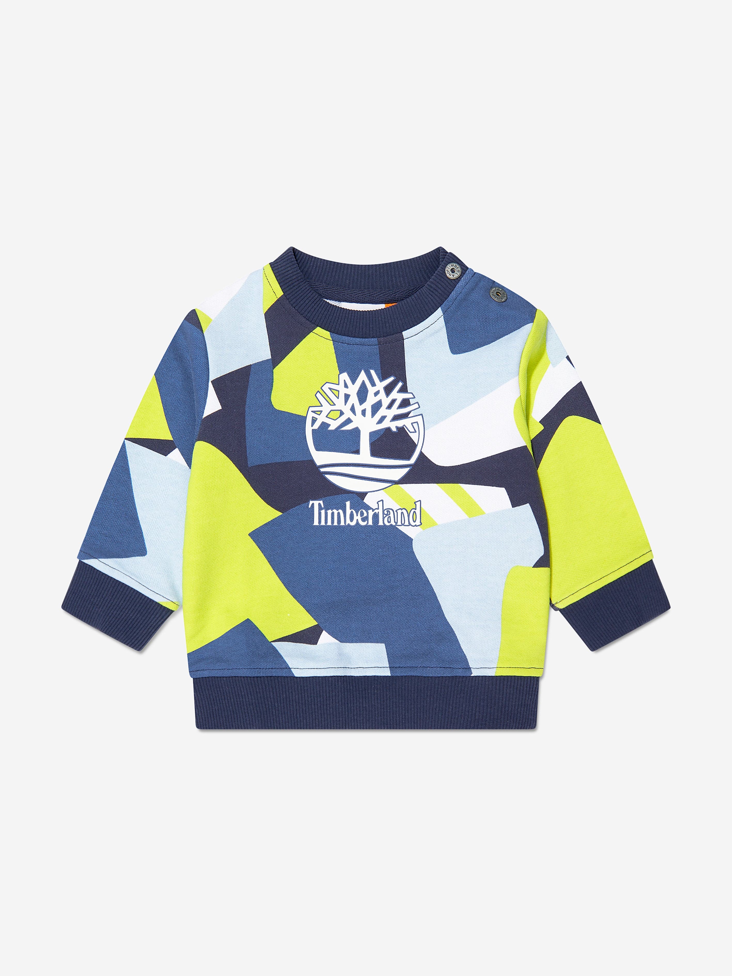 Timberland Baby Boys Logo Sweatshirt in Navy