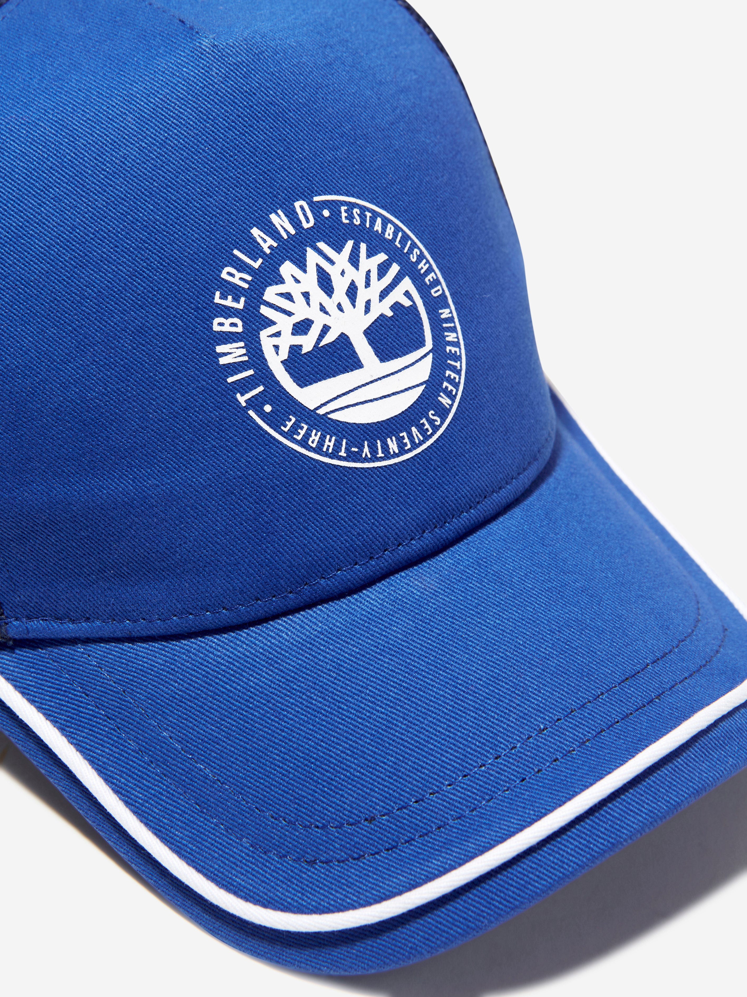 Timberland Boys Logo Cap in Blue