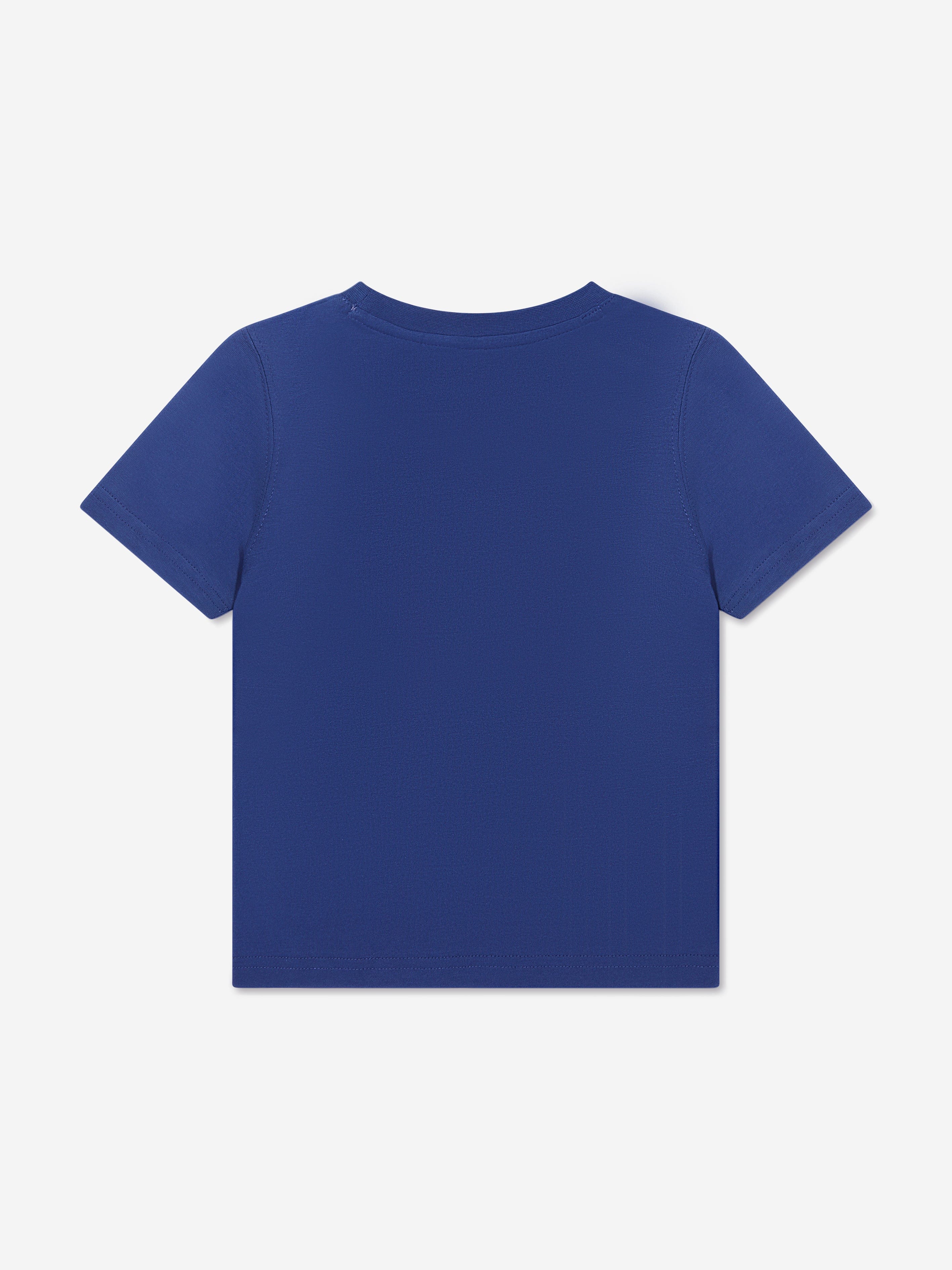 Timberland Boys Organic Cotton Logo T-Shirt in Blue