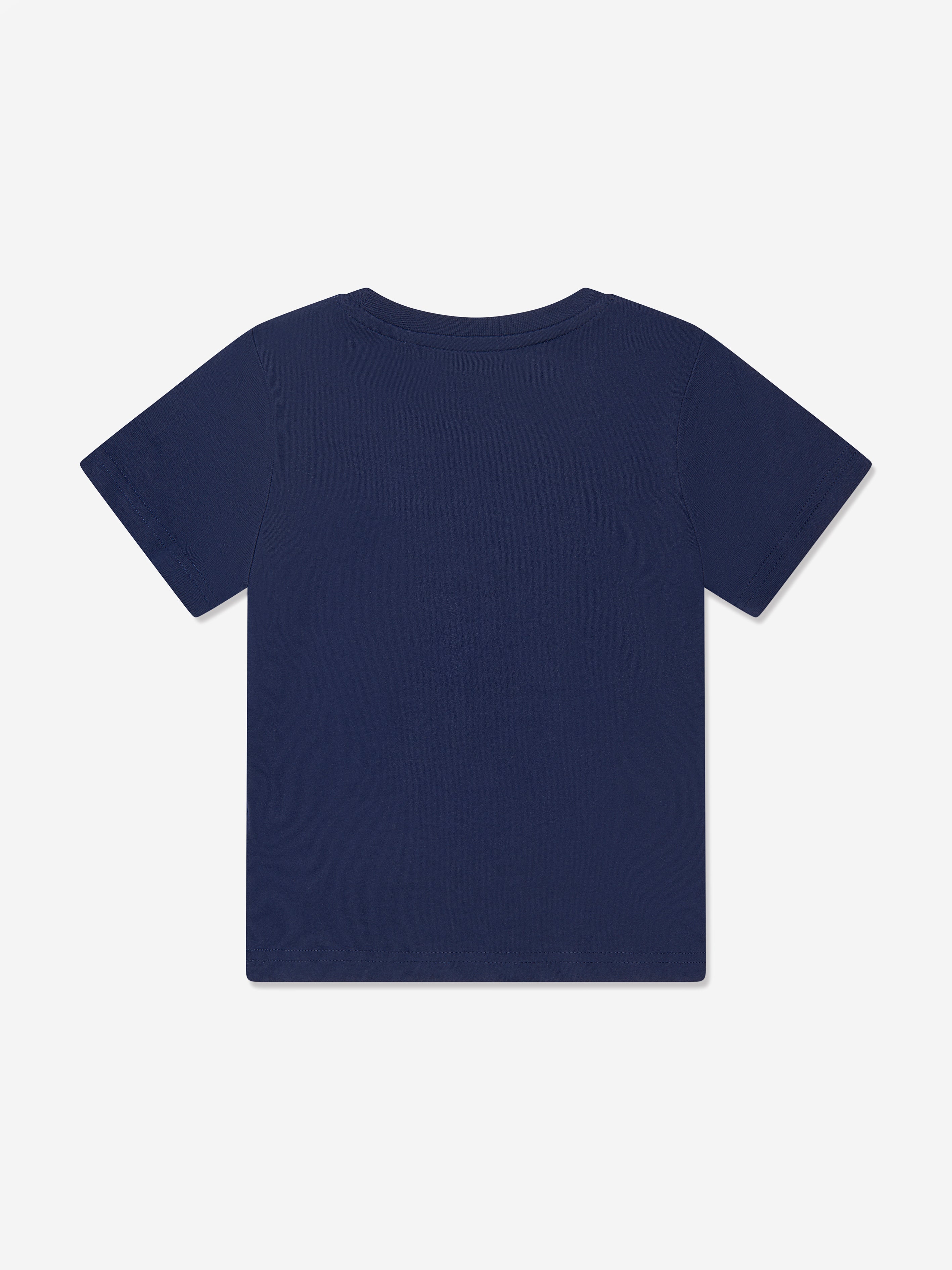 Timberland Boys Organic Cotton Logo T-Shirt in Navy