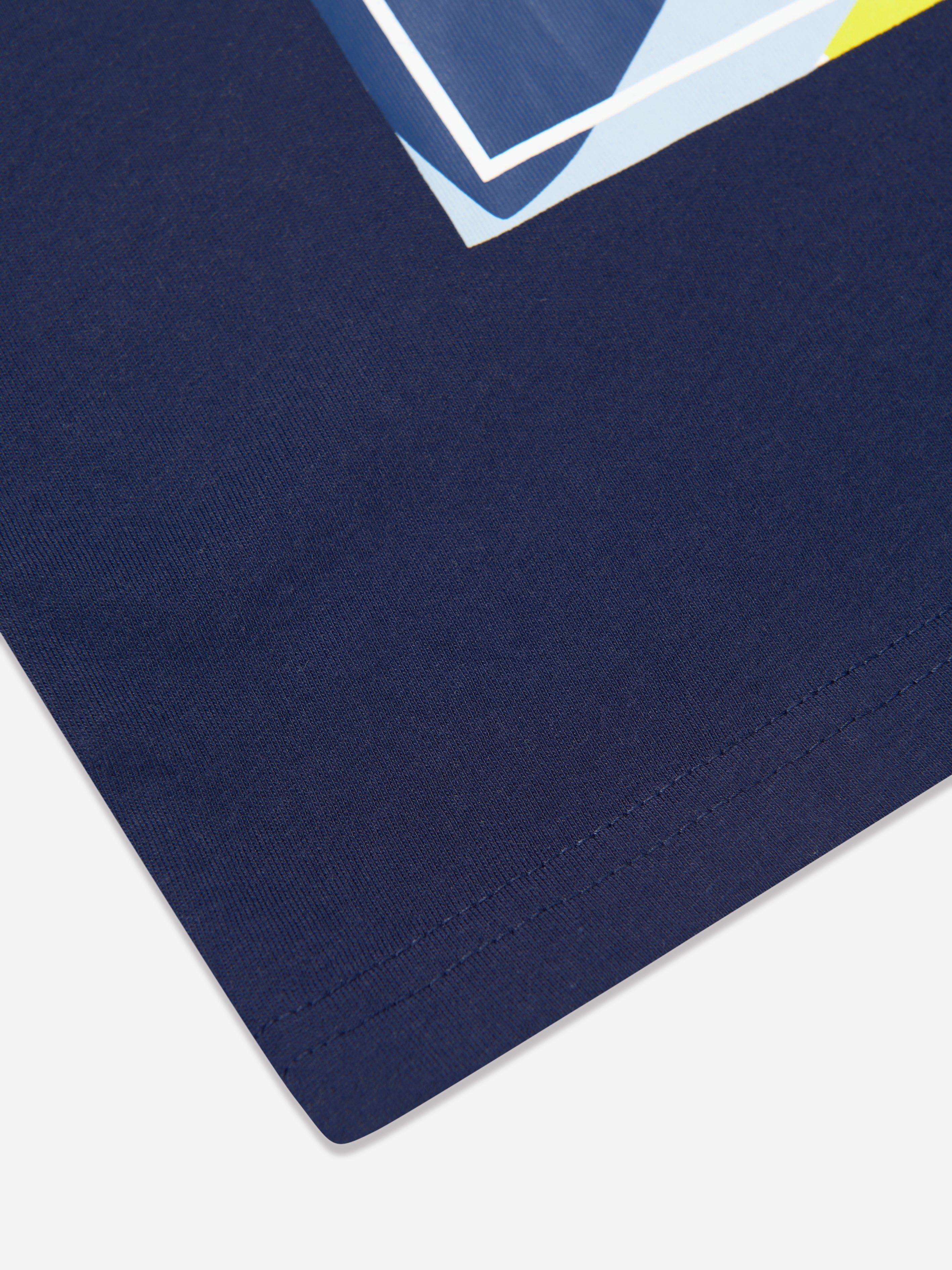 Timberland Boys Organic Cotton Logo T-Shirt in Navy