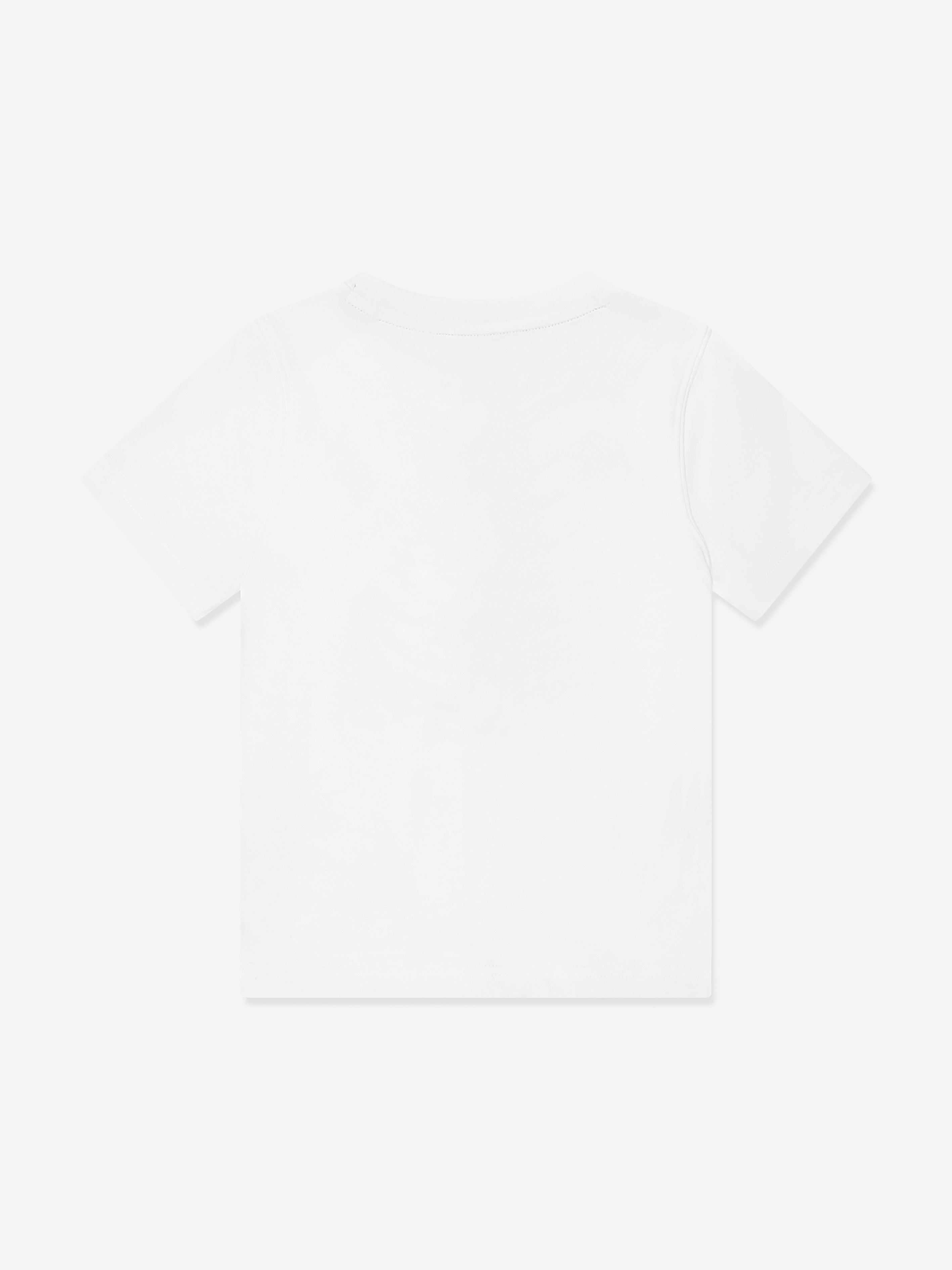 Timberland Boys Organic Cotton Logo T-Shirt in White