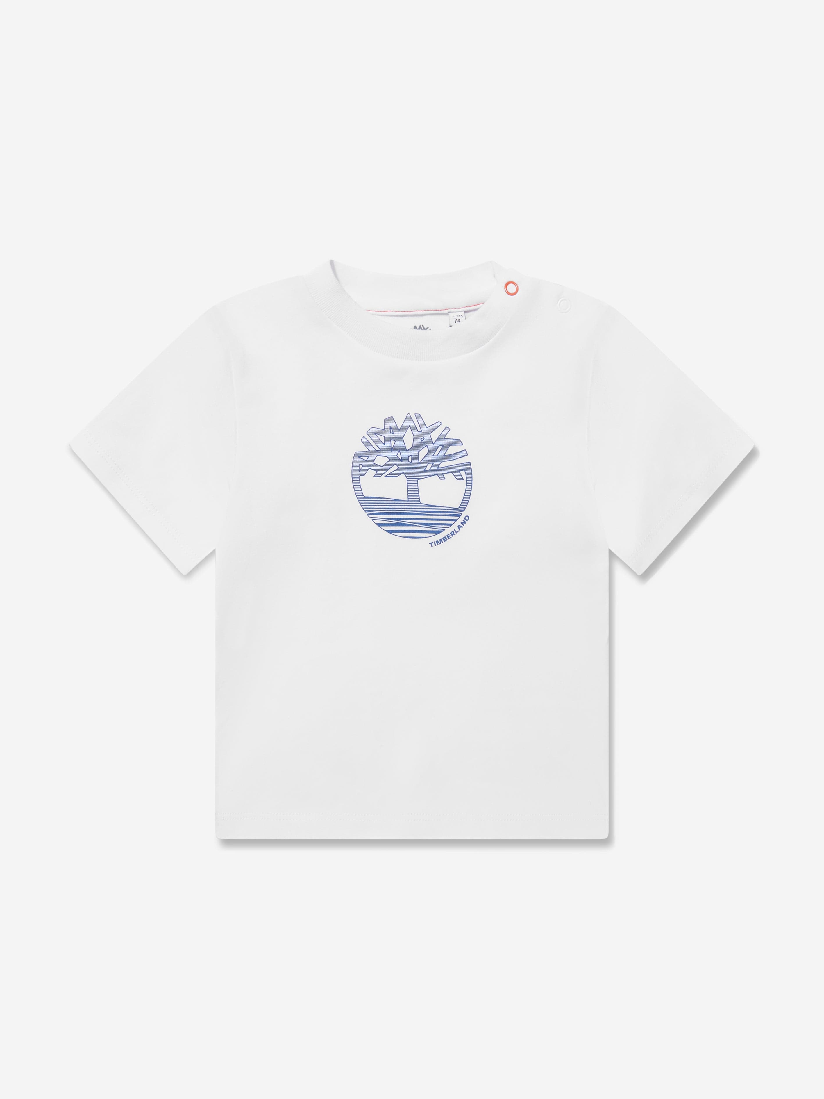 Timberland Baby Boys Organic Cotton T-Shirt in White