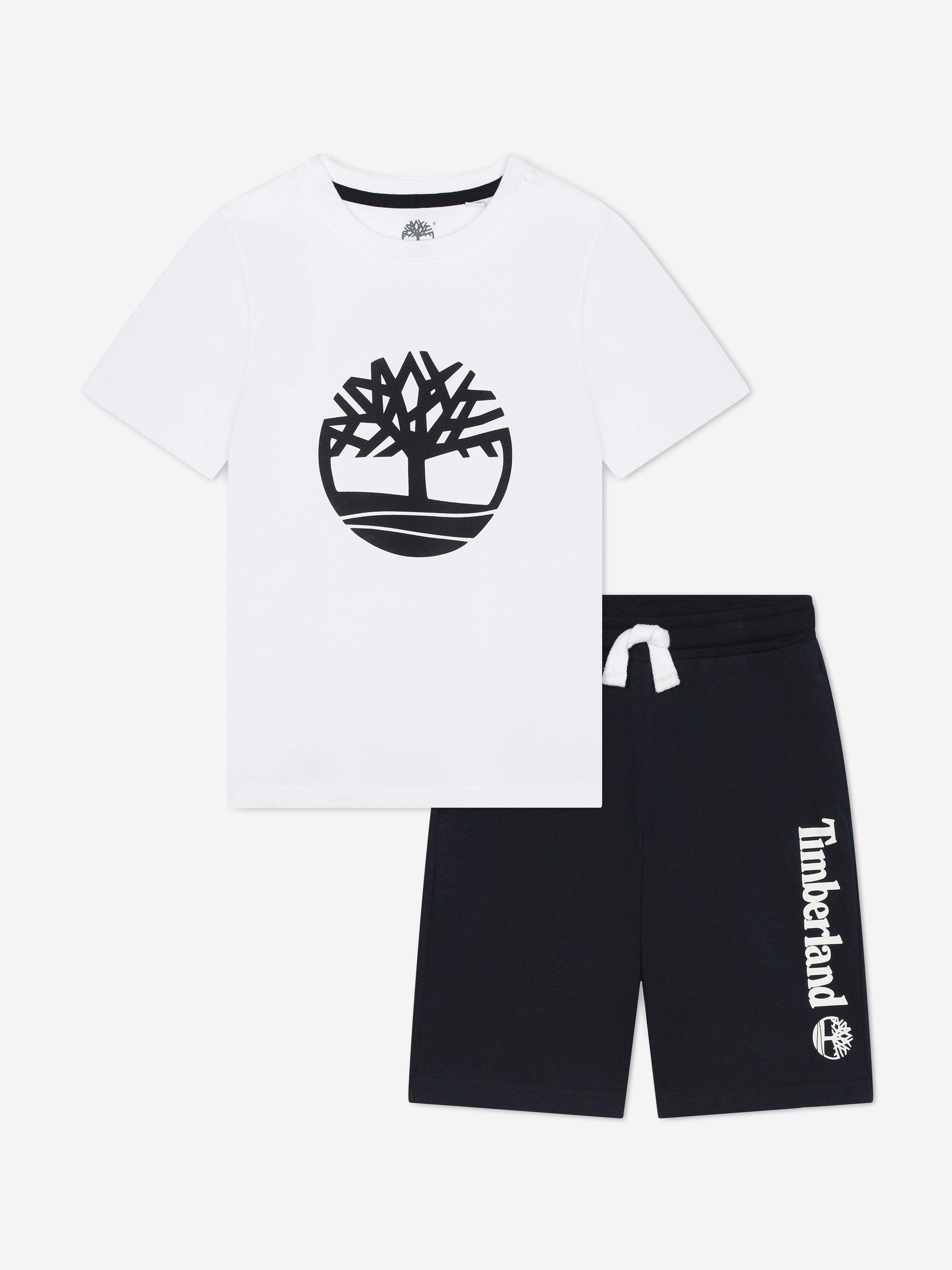 Timberland Boys T-Shirt And Shorts Set in White