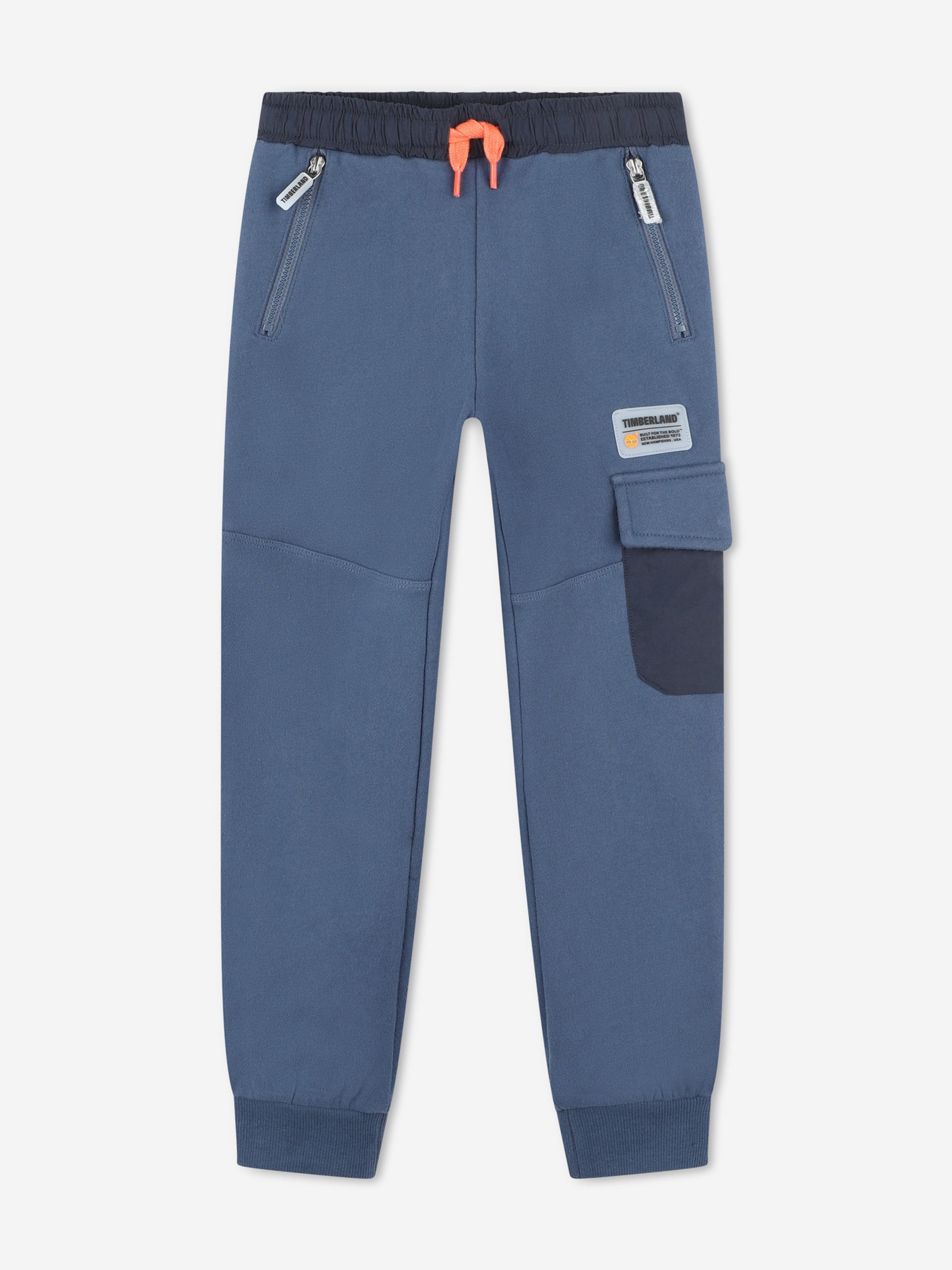 Timberland Boys Denim Knit Joggers in Blue