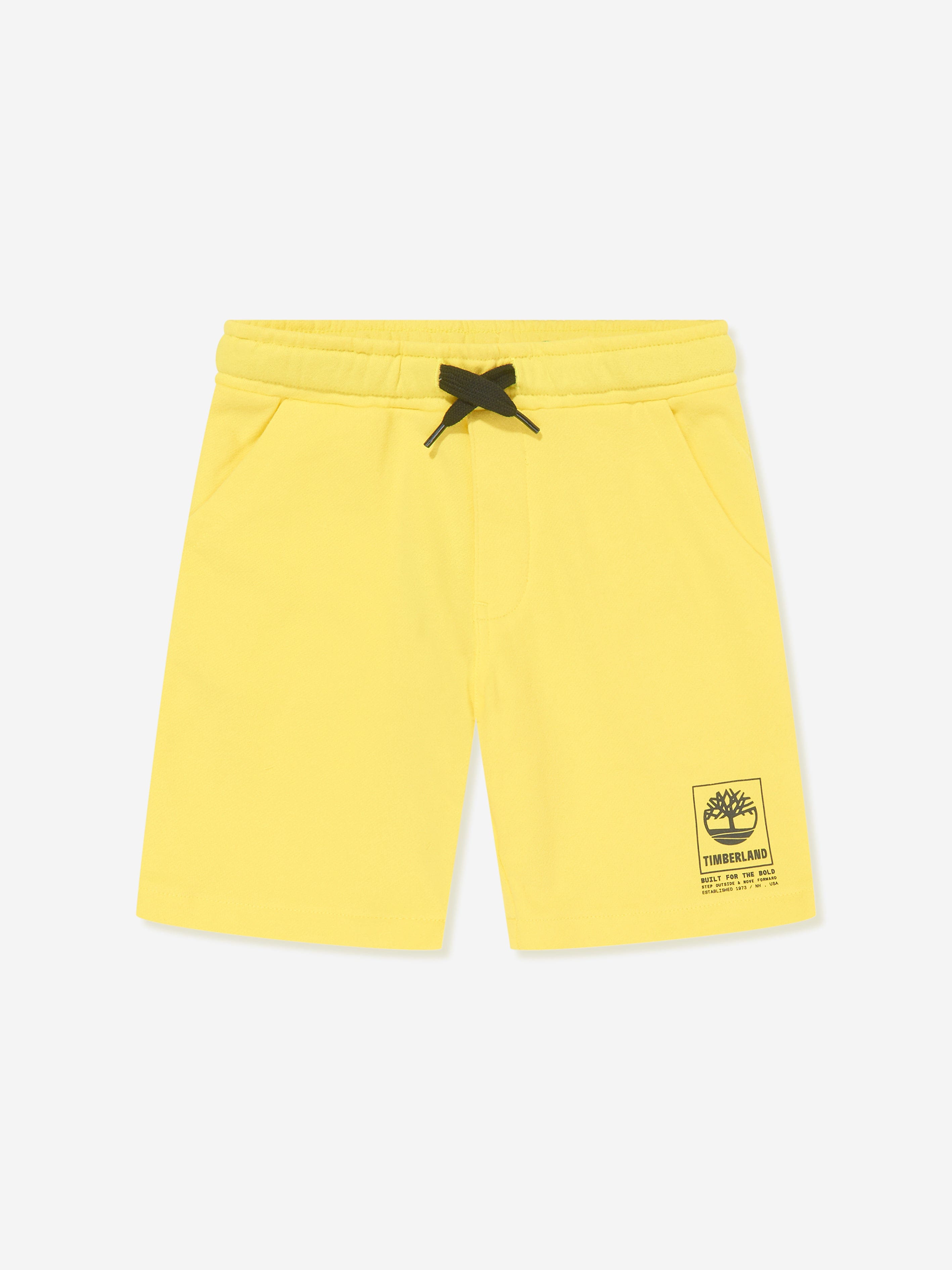 Timberland Boys Logo Bermuda Shorts in Yellow