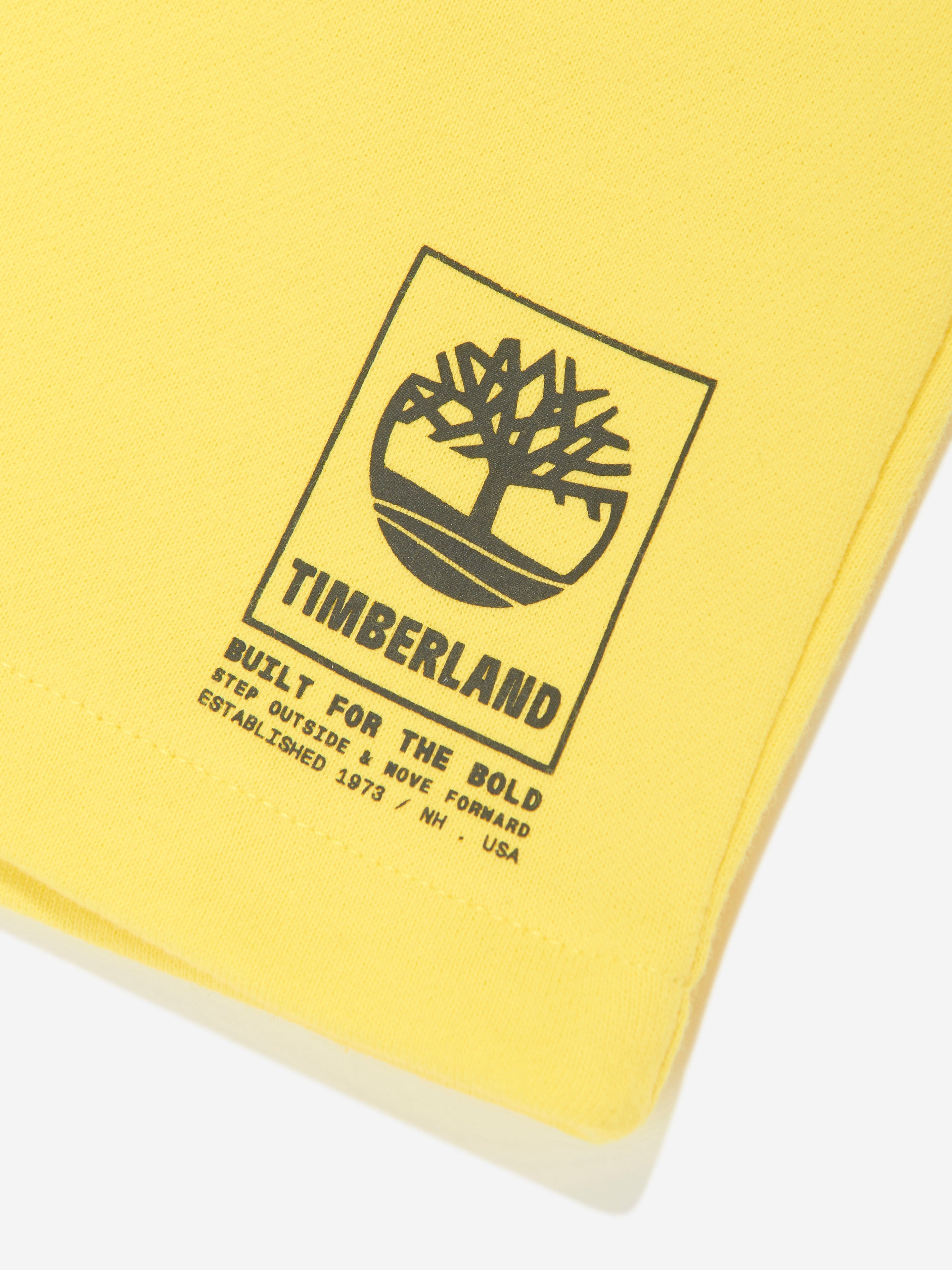 Timberland Boys Logo Bermuda Shorts in Yellow