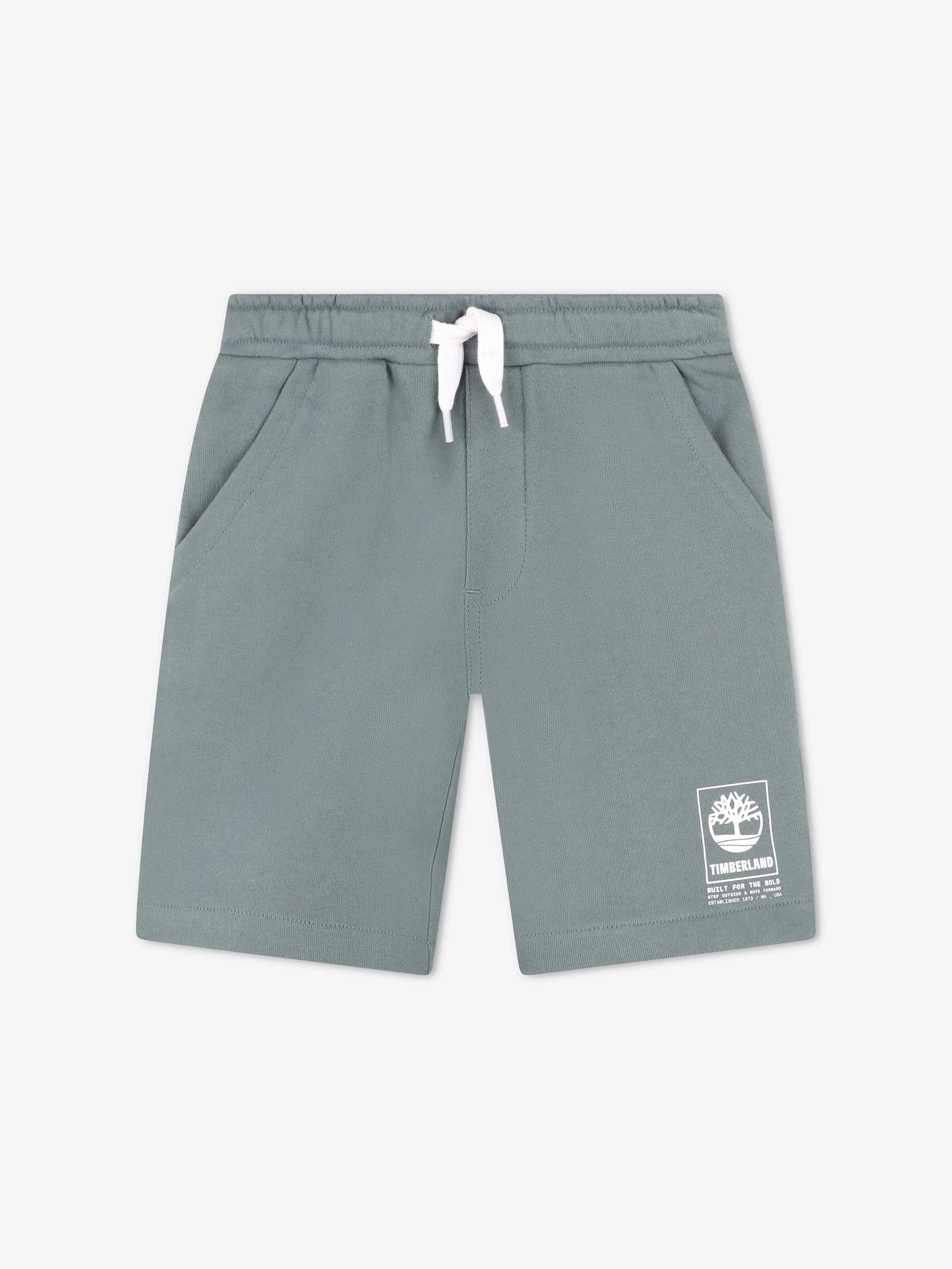 Timberland Boys Logo Bermuda Shorts in Blue