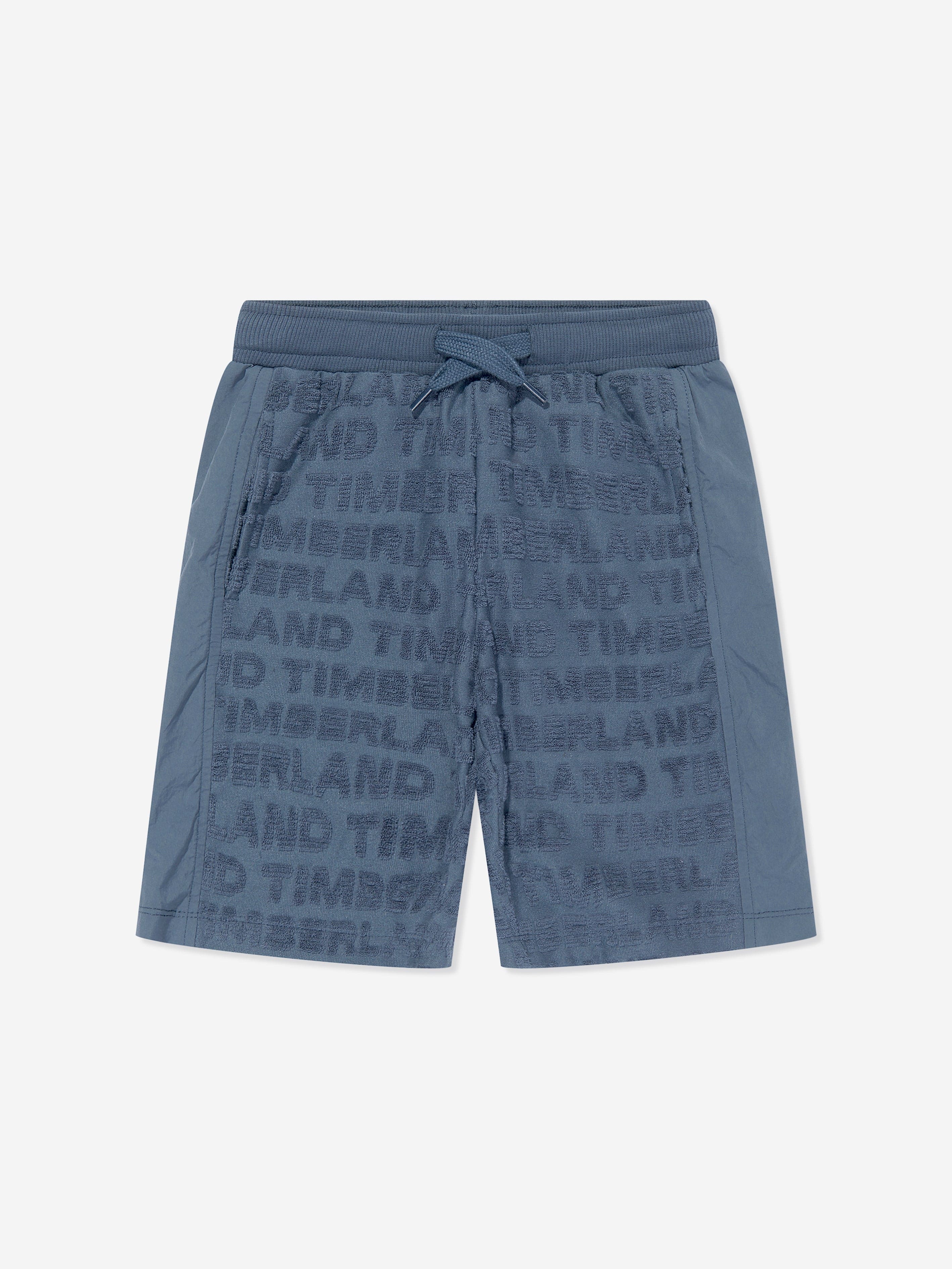 Timberland Boys Terry Towel Bermuda Shorts in Blue