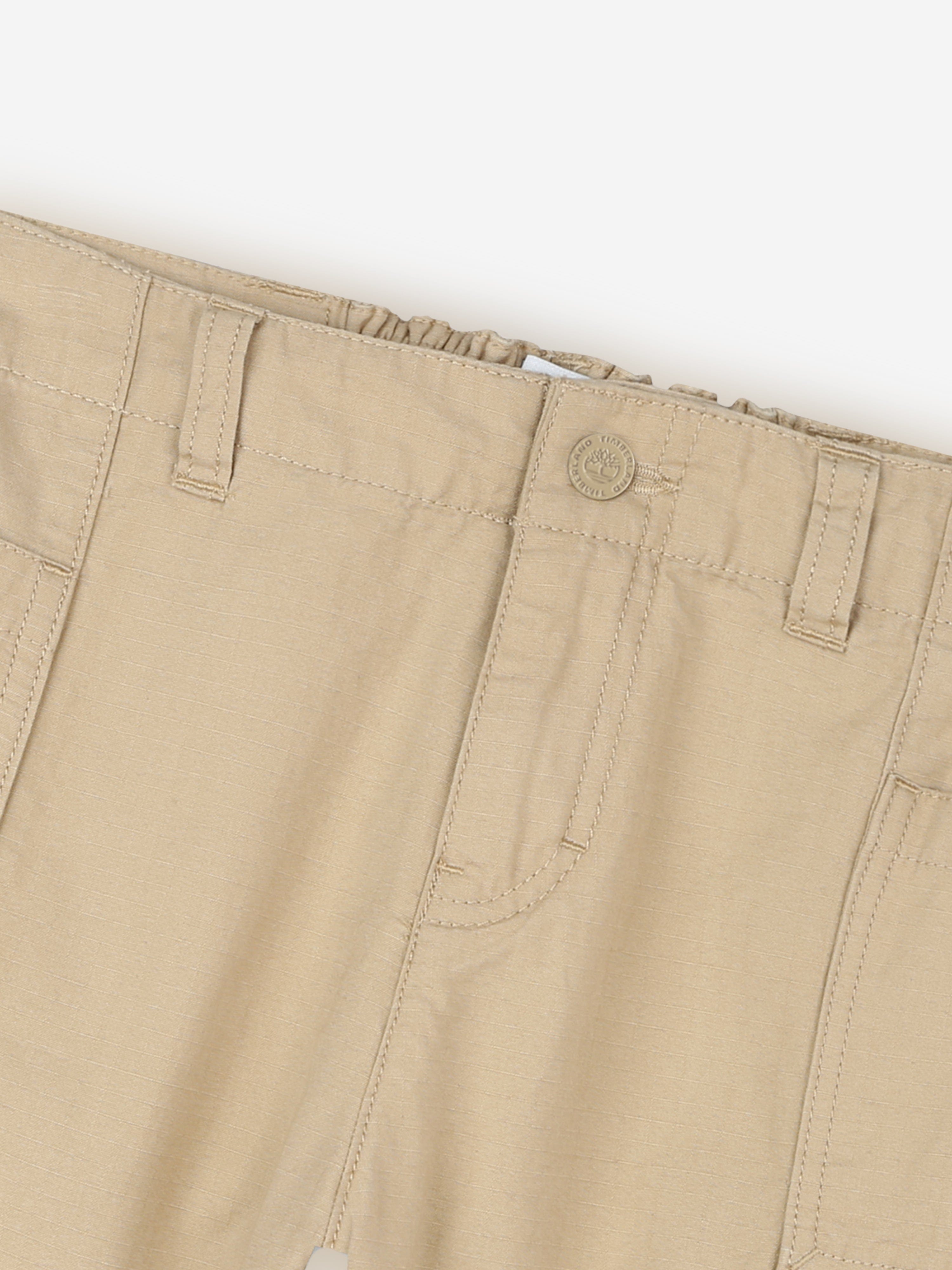 Timberland Boys Cargo Shorts in Beige