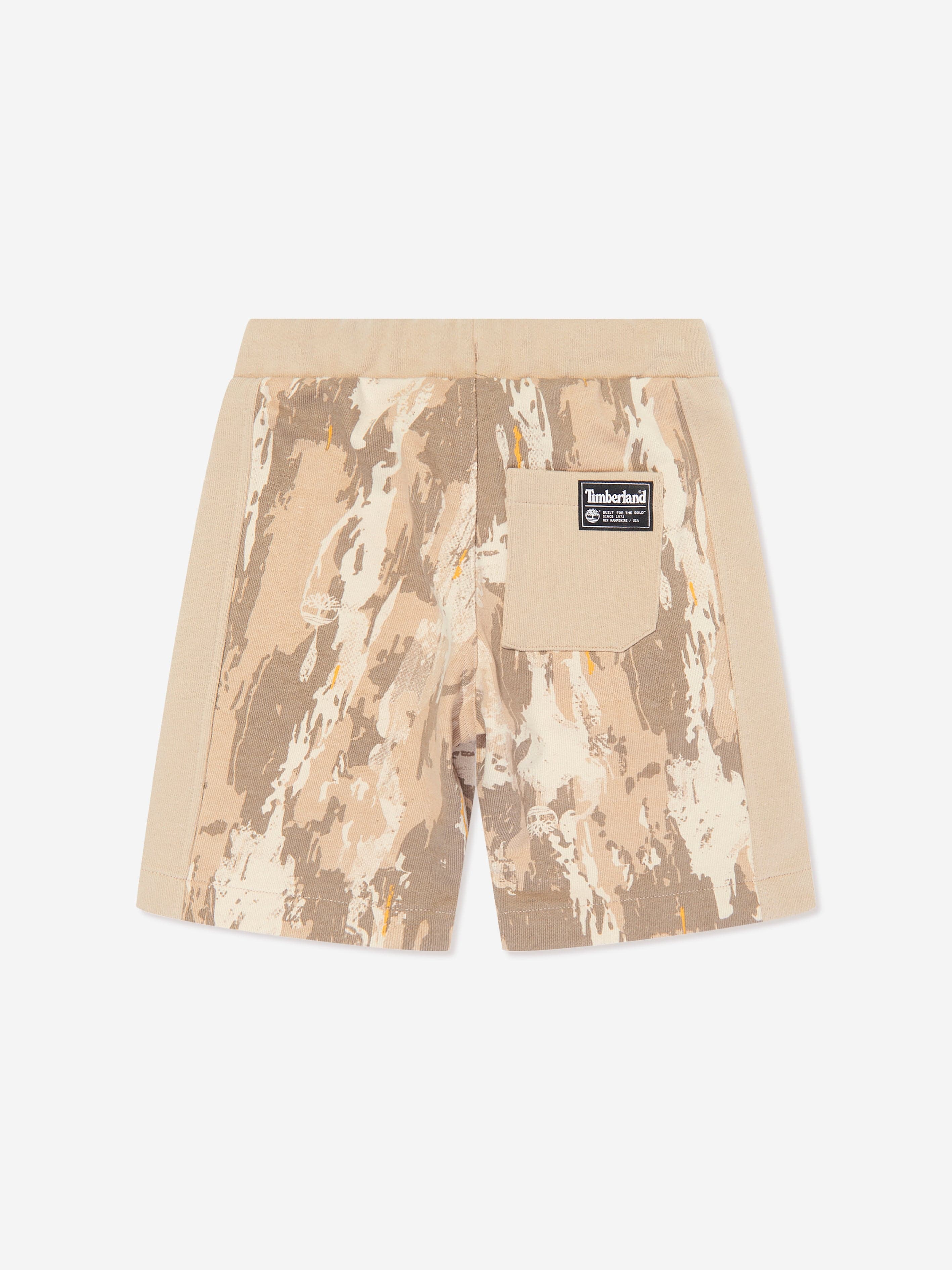 Timberland Boys Patterned Bermuda Shorts in Beige