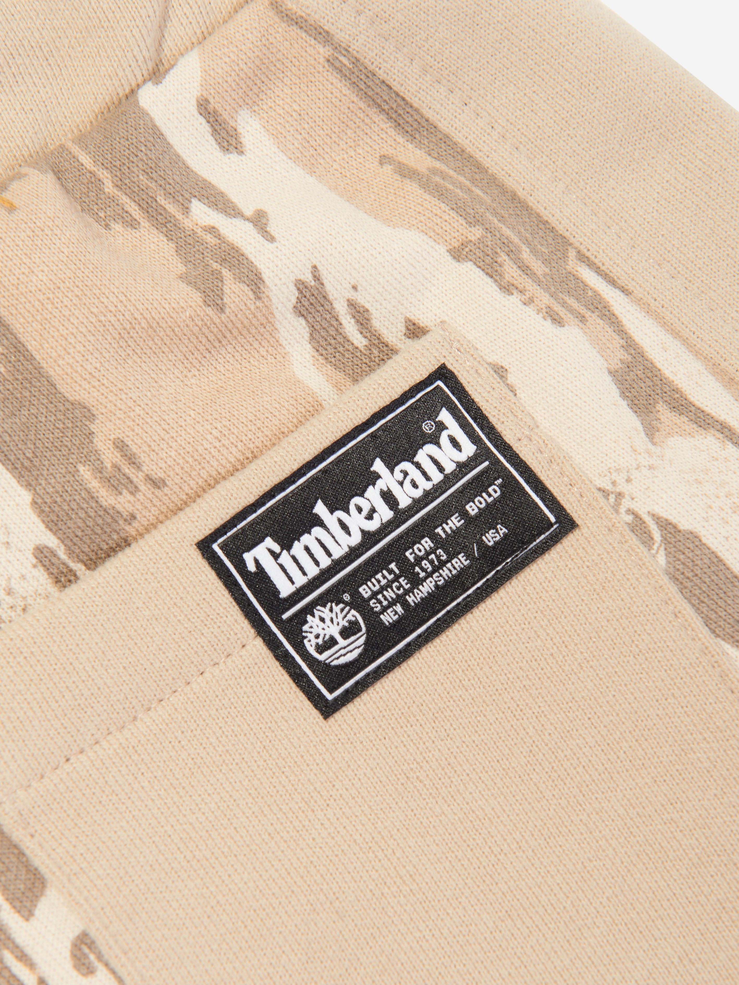 Timberland Boys Patterned Bermuda Shorts in Beige