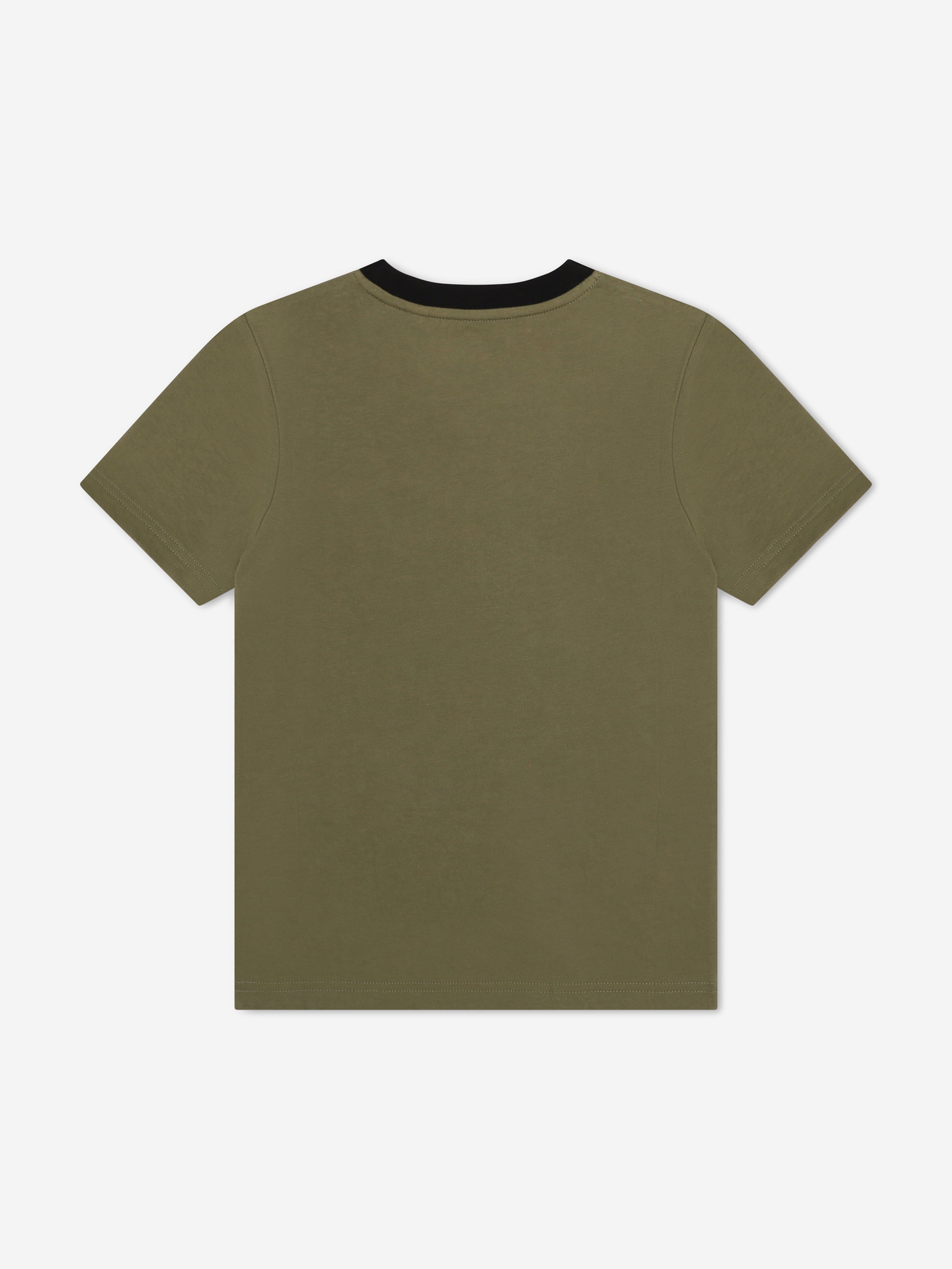 Timberland Boys Logo Print T-Shirt in Green