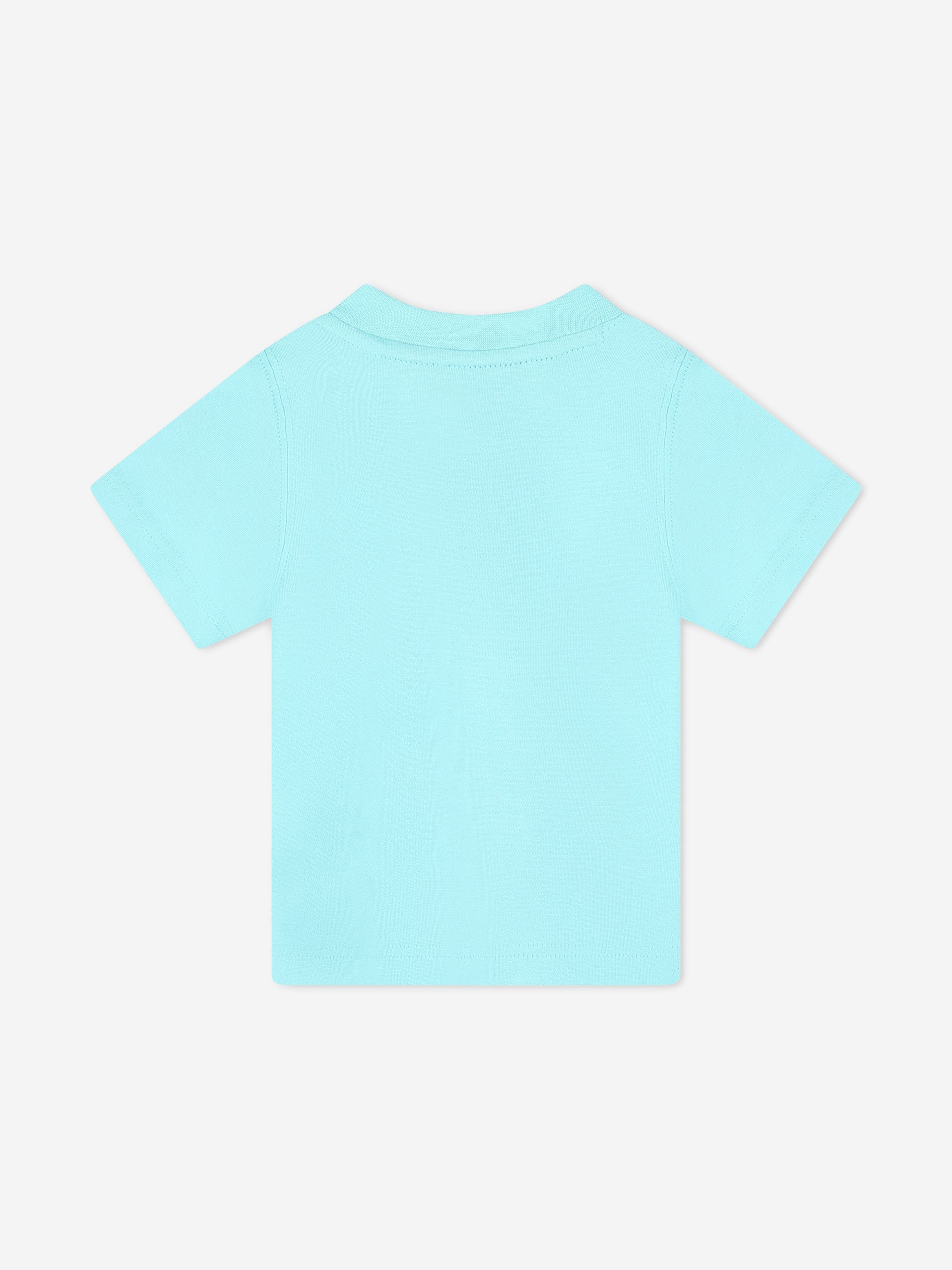 Timberland Baby Boys Logo Print T-Shirt in Blue