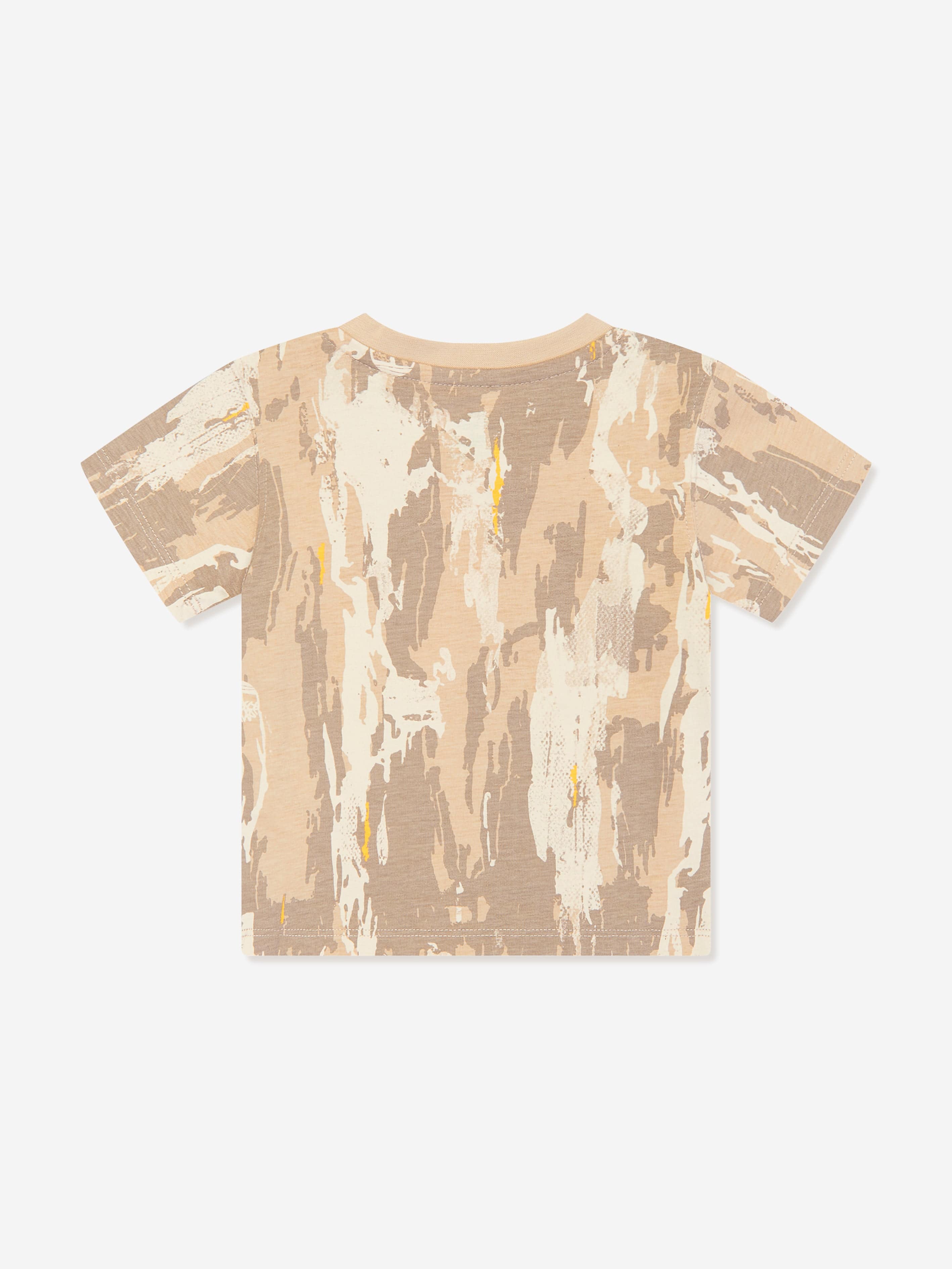 Timberland Baby Boys Patterned T-Shirt in Beige