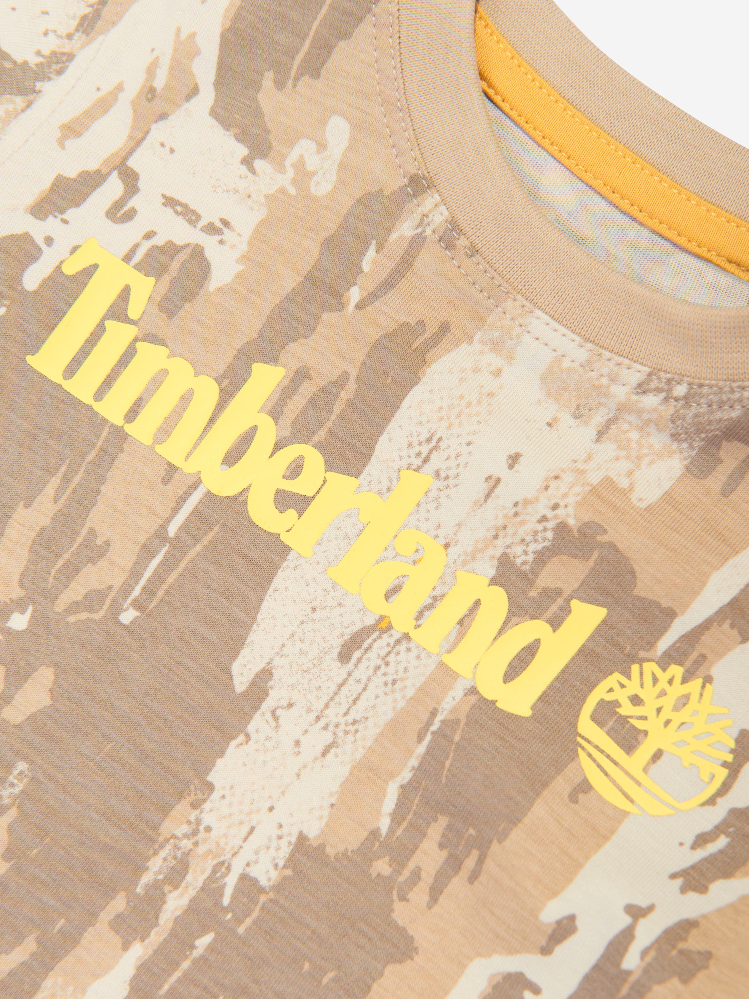 Timberland Baby Boys Patterned T-Shirt in Beige