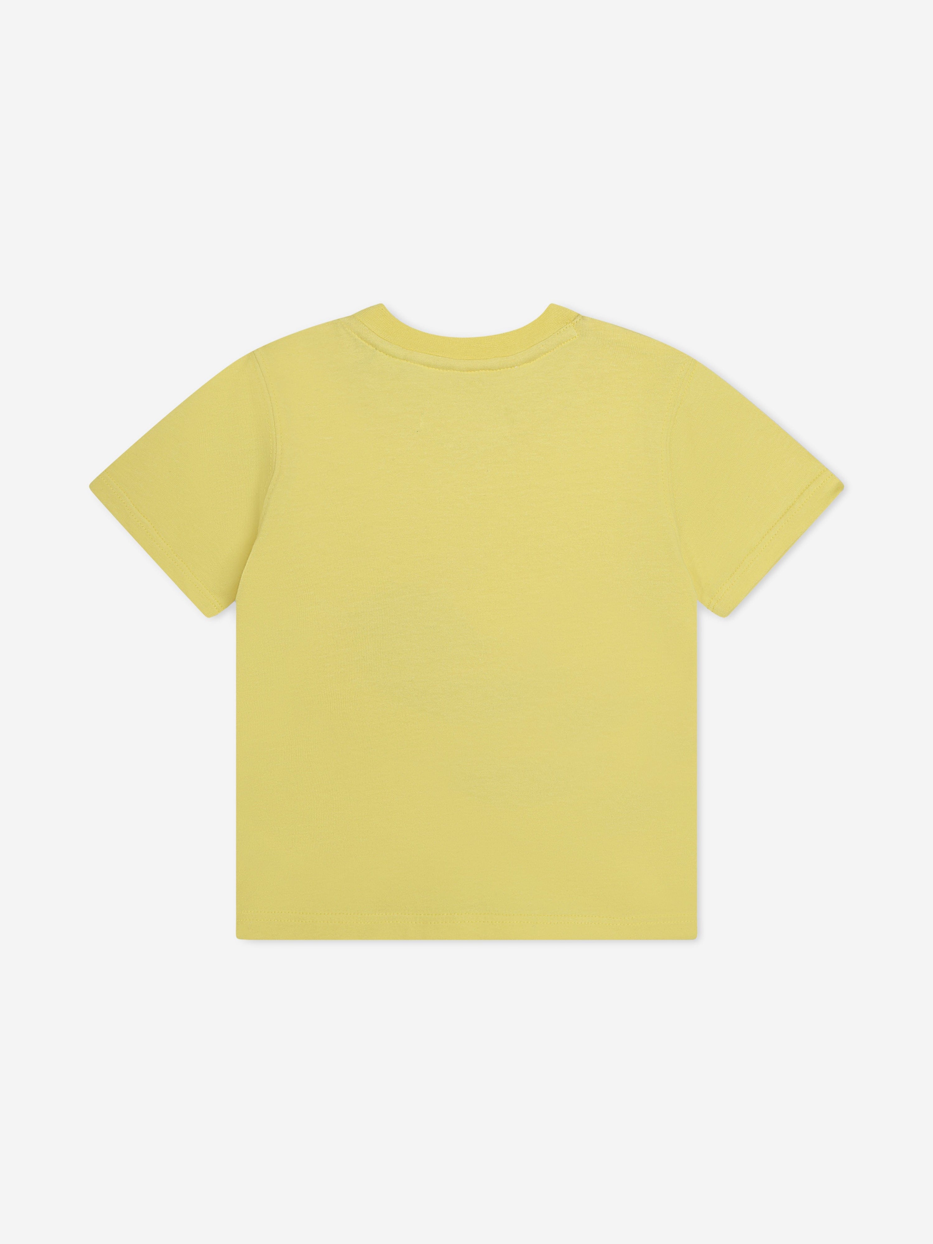 Timberland Baby Boys Logo Print T-Shirt in Yellow